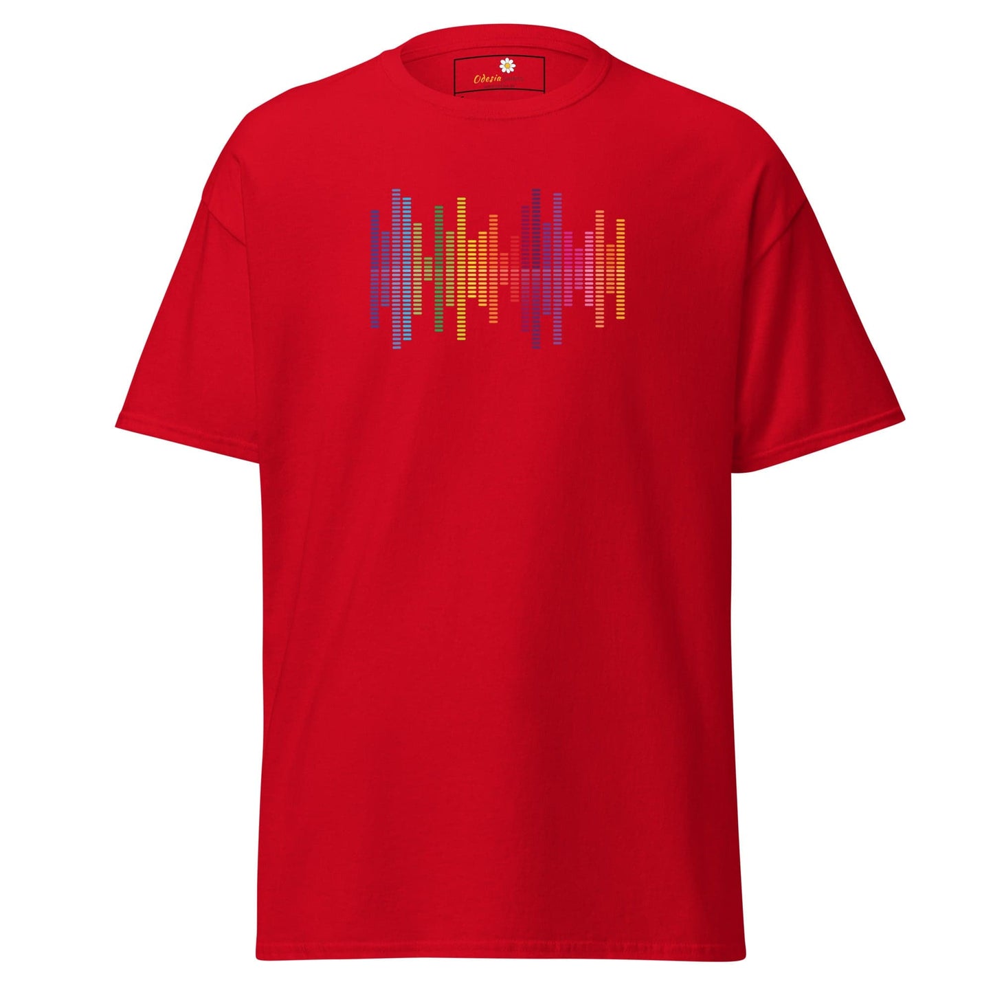 Unisex classic tee - MUSIC AUDIO SPECTRUM - REGULAR - Red / S