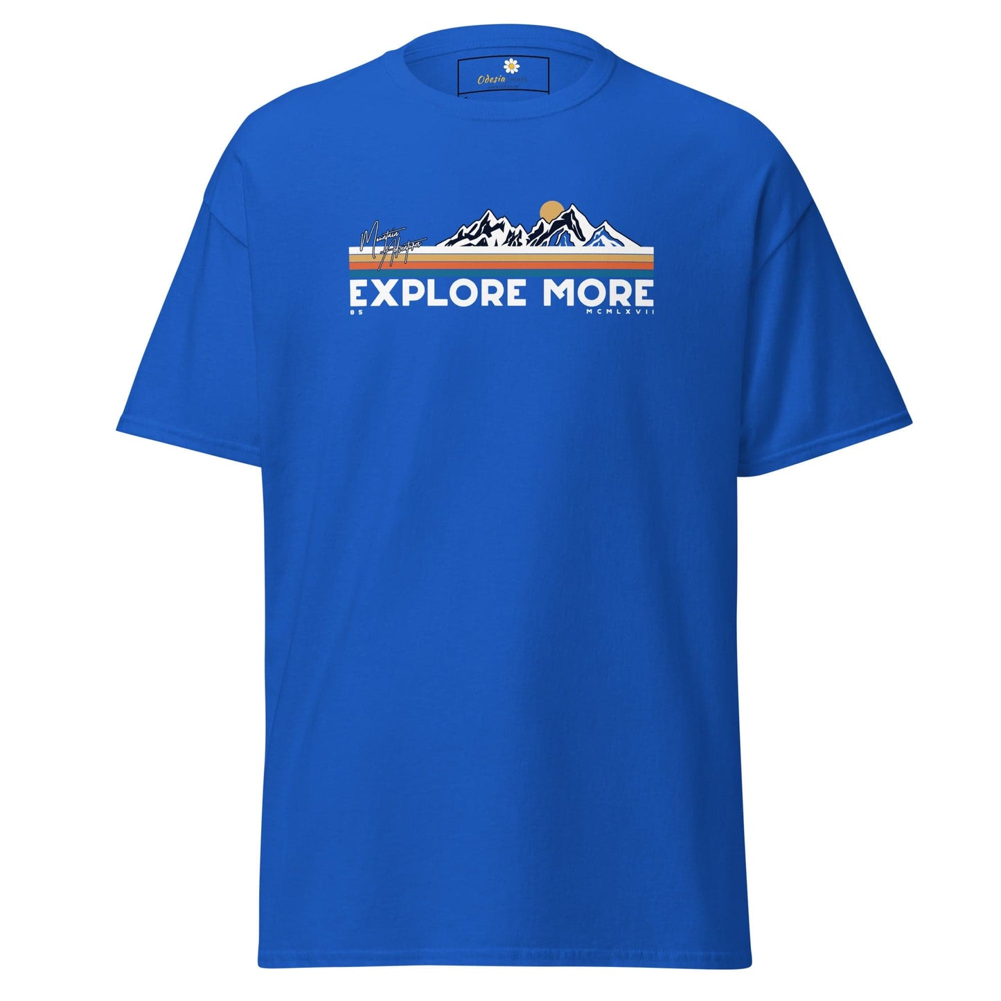 Unisex classic t-shirt - ADVENTURE EXPLORE MORE - REGULAR - Royal / S