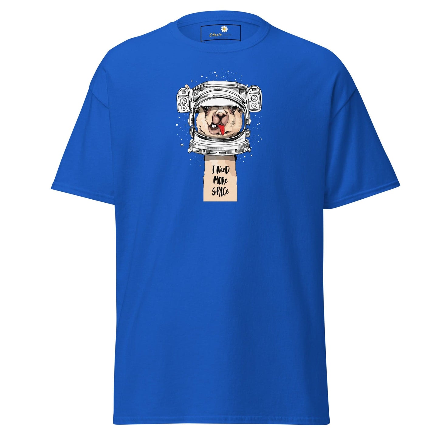 Unisex classic t-shirt - ASTRONAUT FUN LAMA SPACE - REGULAR - Royal / S