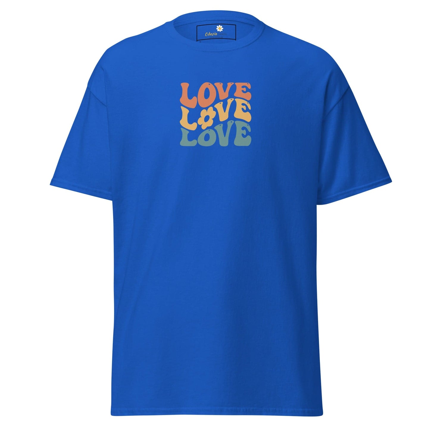Unisex classic tee - TEXT POSITIVE LOVE LOVE LOVE - REGULAR - Royal / S