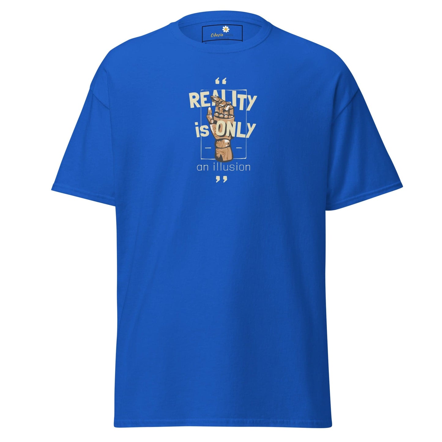 Unisex classic tee - MYSTIC TEXT REALITY AN ILLUSION - REGULAR - Royal / S