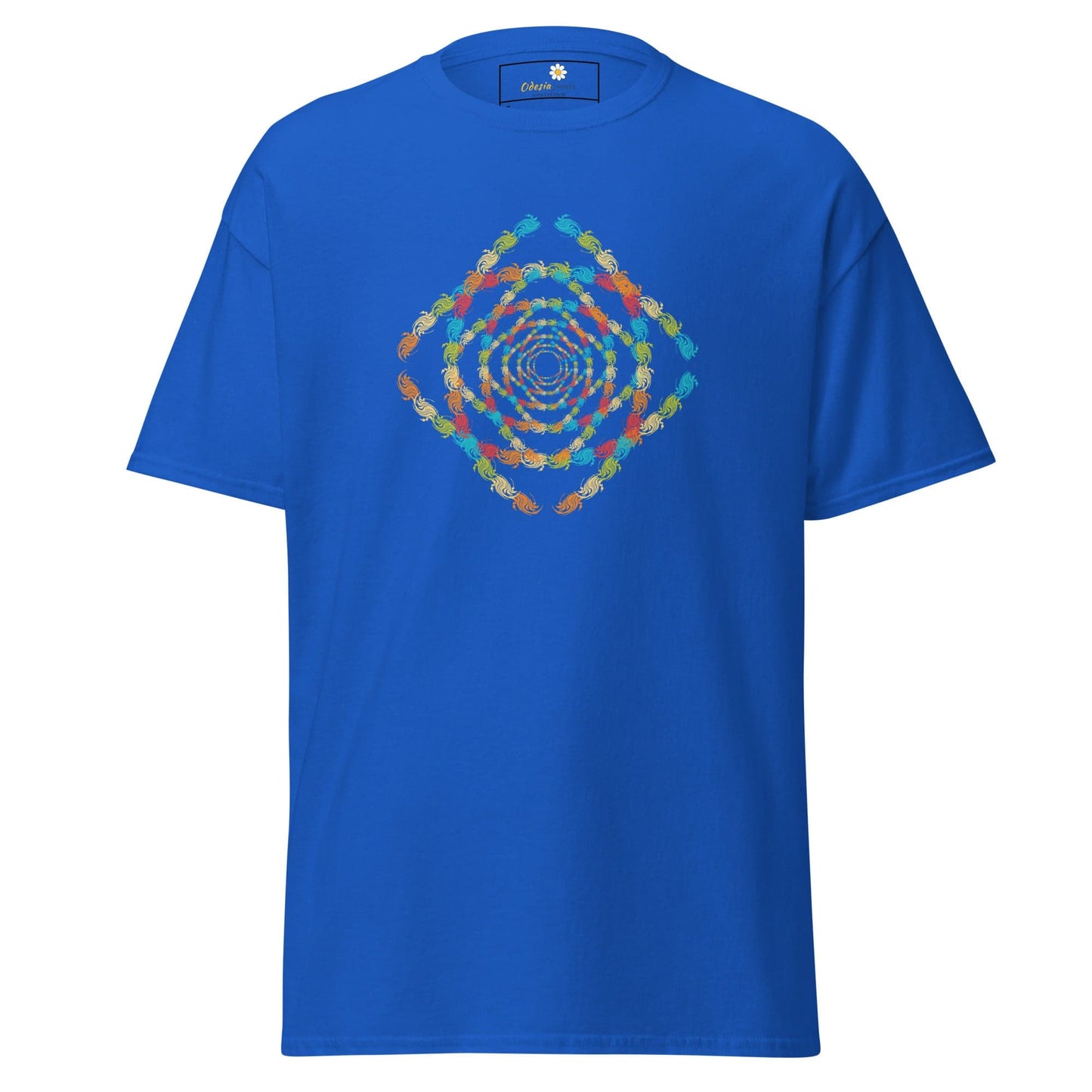 Unisex classic tee - ABSTRACT MISC SQUARE TUNNEL - REGULAR - Royal / S