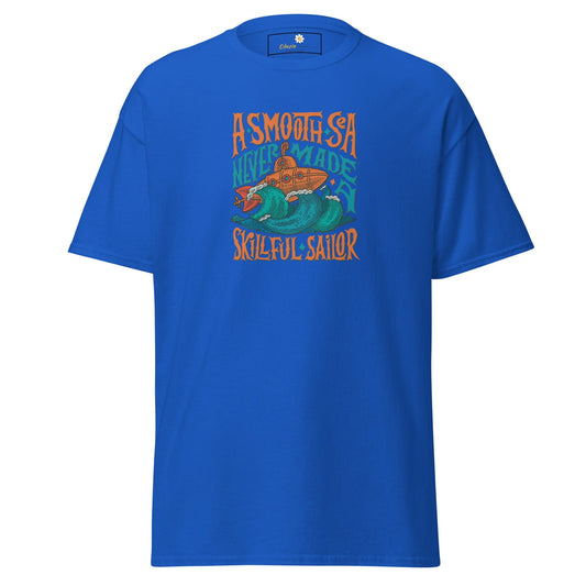Unisex classic t-shirt - SEALIFE A SMOOTH SEA NEVER MADE - REGULAR - Royal / S