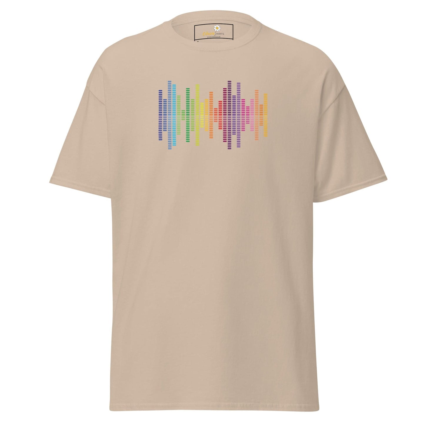 Unisex classic tee - MUSIC AUDIO SPECTRUM - REGULAR - Sand / S