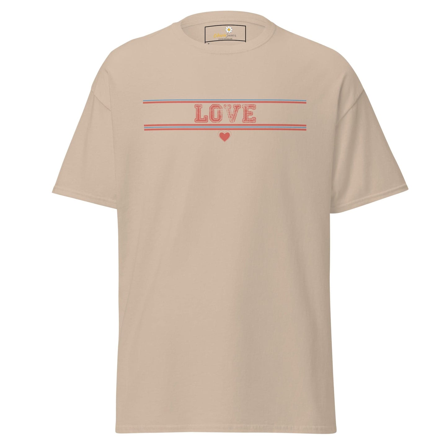 Unisex classic t-shirt - TEXt LOVE - REGULAR - Sand / S