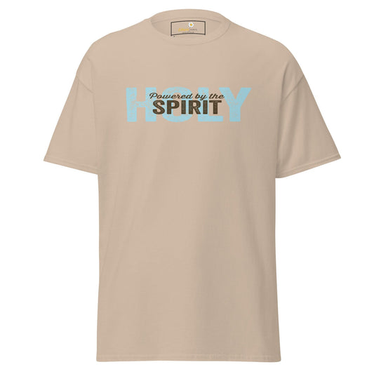 Unisex classic tee - SPIRITUAL POWERED HOLY SPIRIT - REGULAR - Sand / S