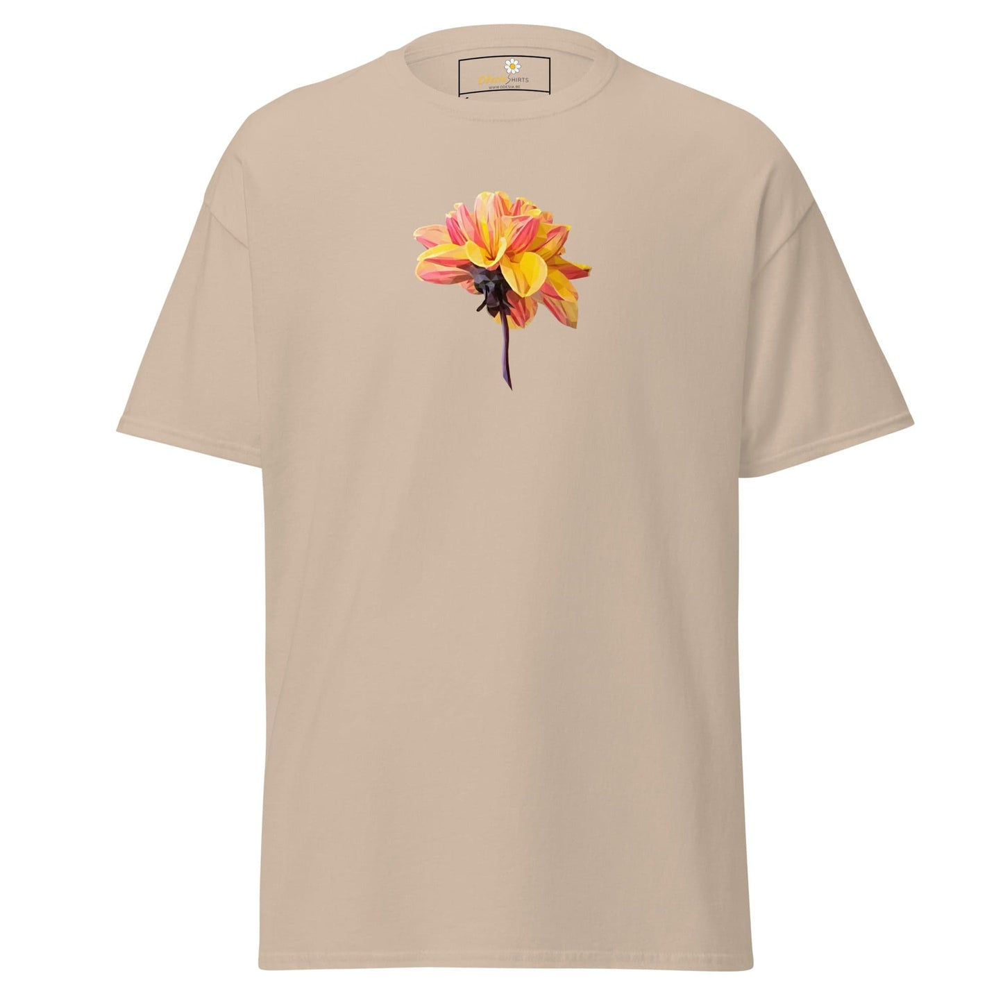Unisex classic t-shirt - NATURE RED YELLOW FLOWER - REGULAR - Sand / S