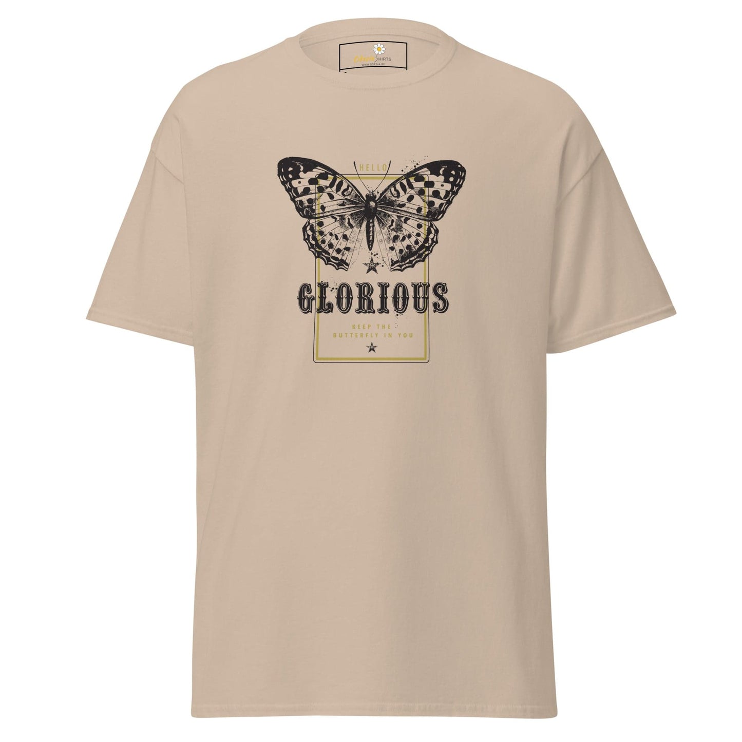 Unisex classic tee - ANIMALS GLORIOUS BUTTERFLY - REGULAR - Sand / S