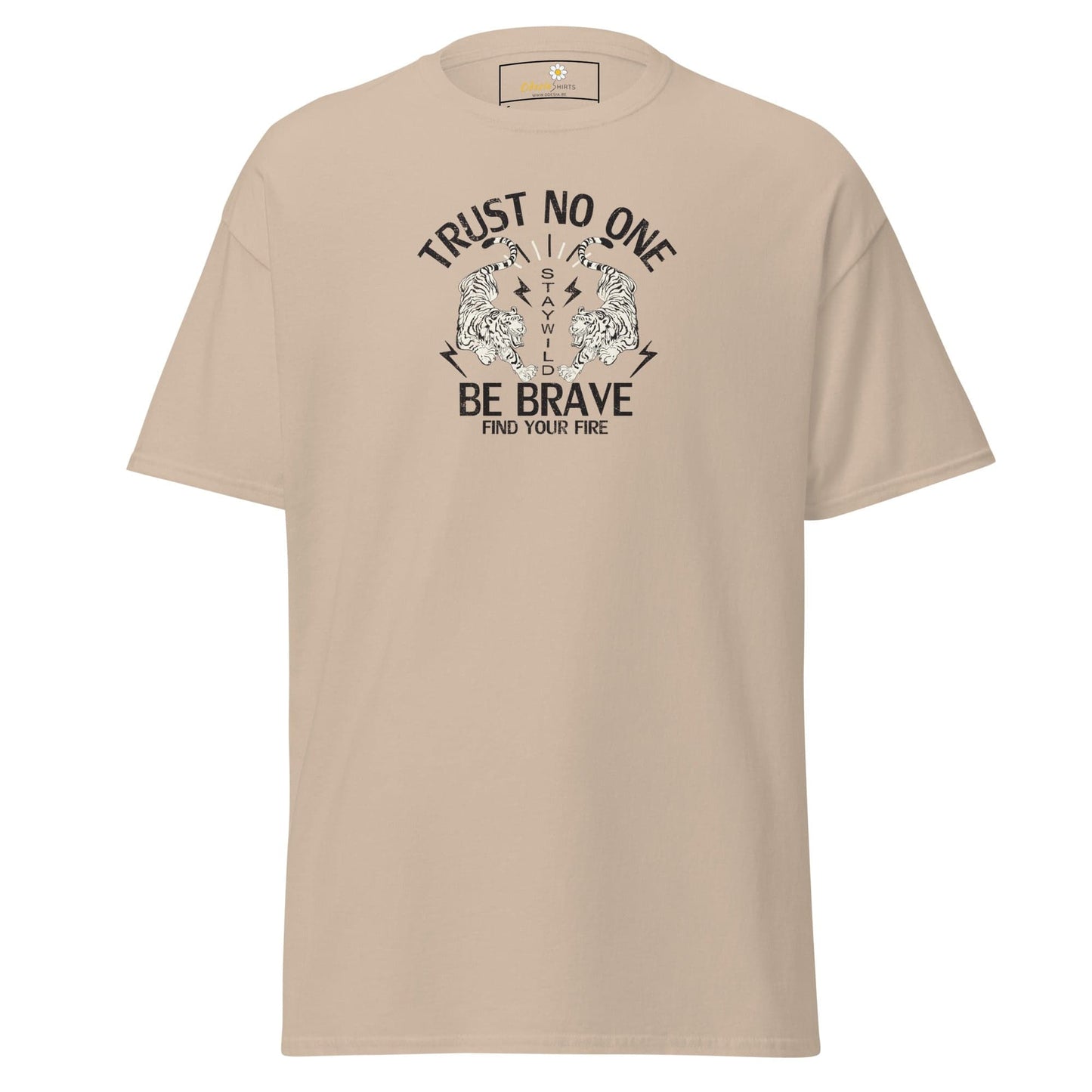 Unisex classic tee - MISC TRUST NO ONE BE BRAVE - REGULAR - Sand / S