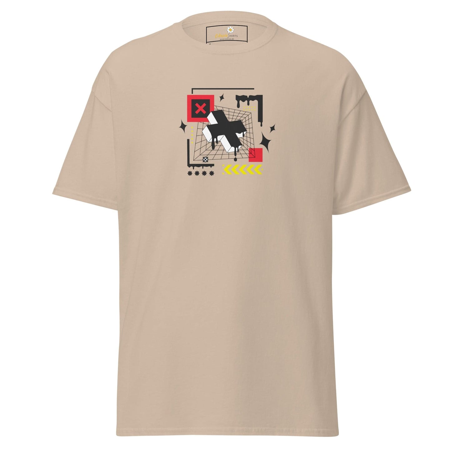 Unisex classic t-shirt - ABSTRACT FIGURES - REGULAR - Sand / S