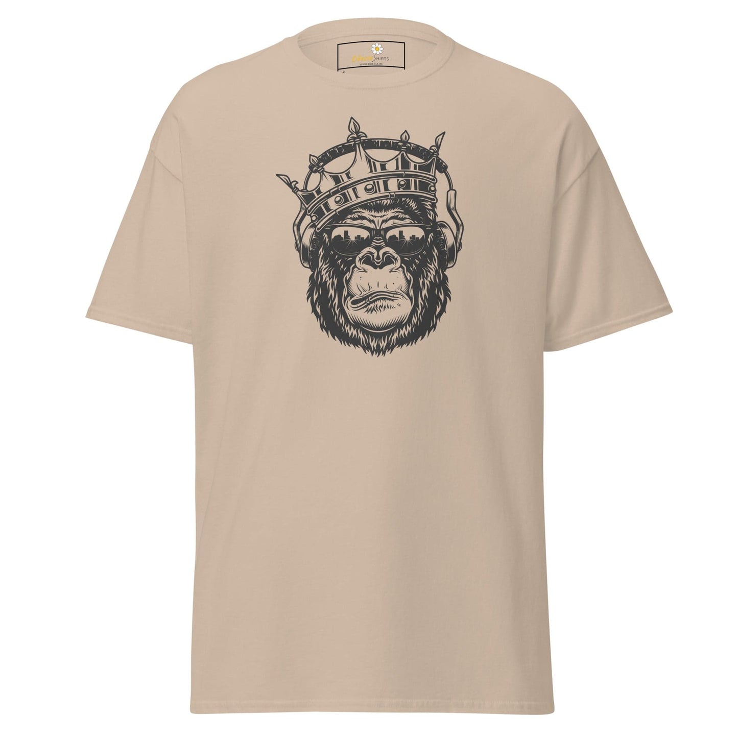 Unisex classic t-shirt - WILD LIFE MONKEY KING -REGULAR - Sand / S