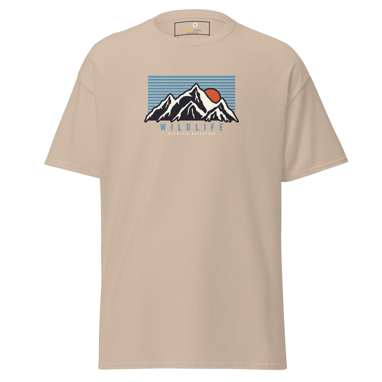 Unisex classic tee - NATURE MOUNTAIN WILDLIFE - REGULAR - Sand / S