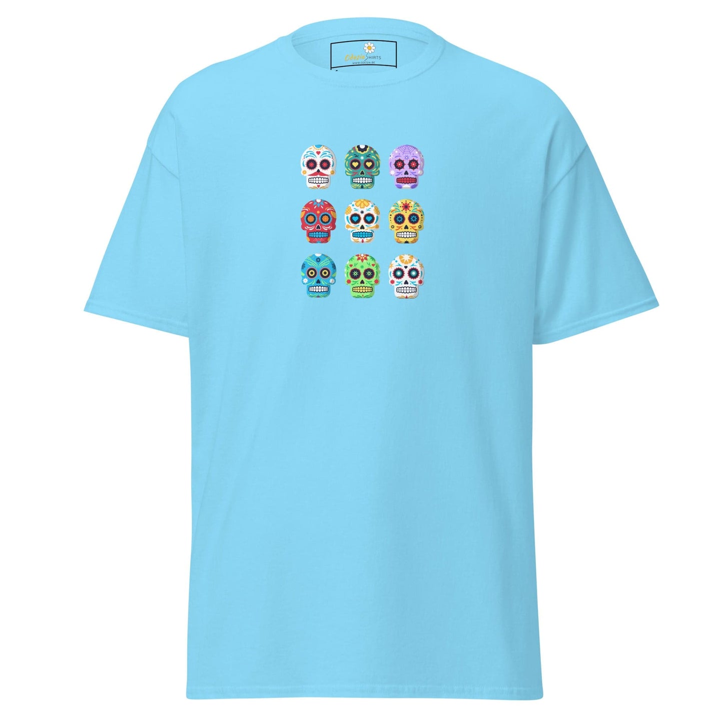 Unisex classic tee - SKULL COLOR SKULLS - REGULAR - Sky / S