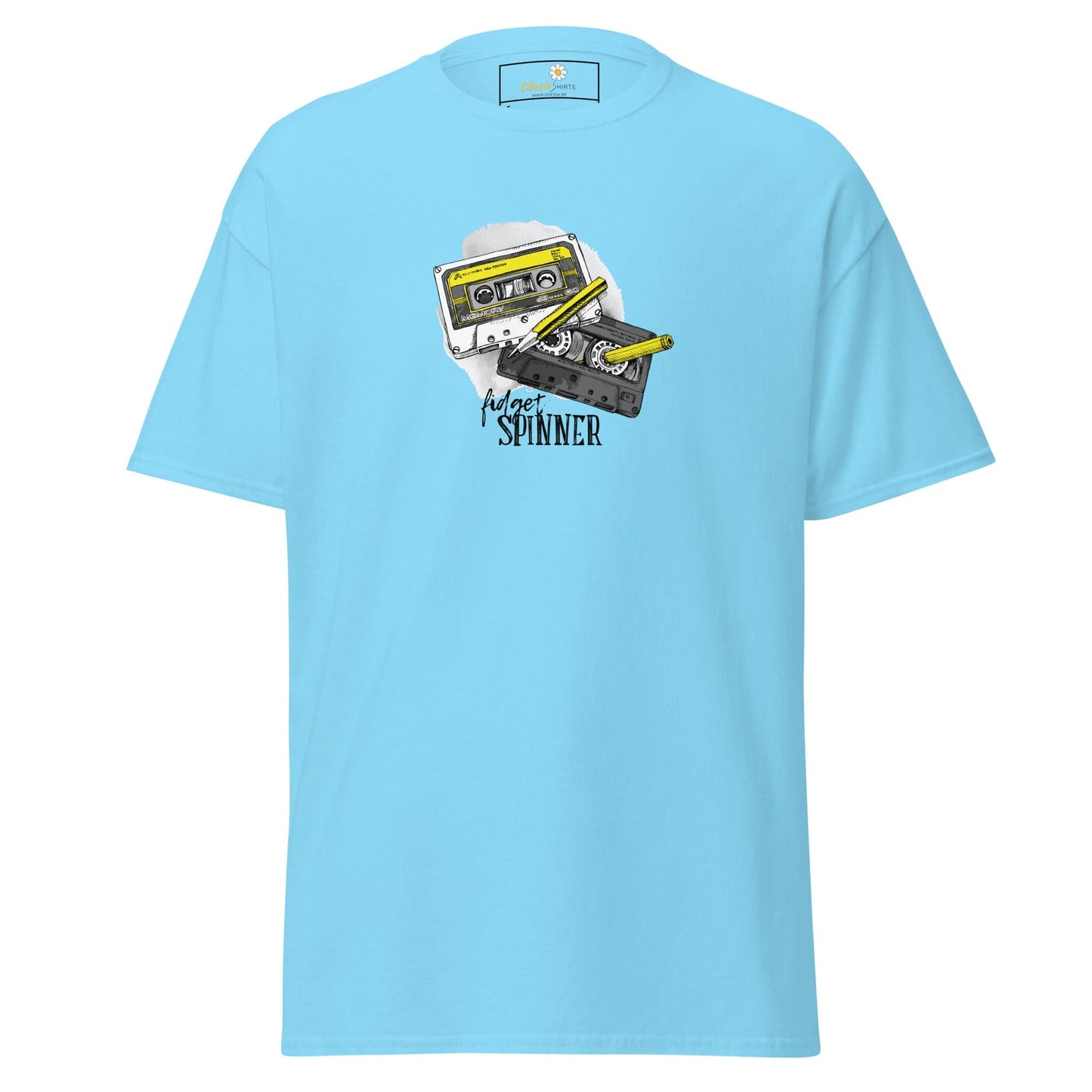 Unisex classic t-shirt - MUSIC TAPE SPINNER - REGULAR - Sky / S