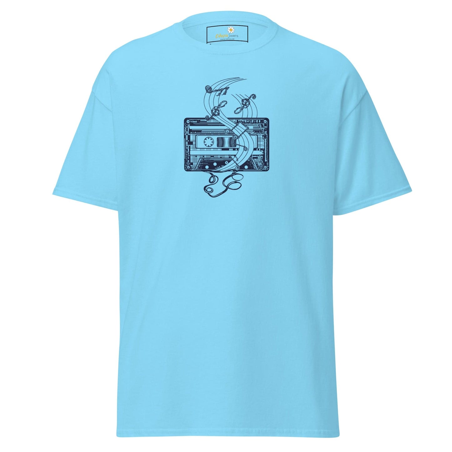 Unisex classic t-shirt - MUSIC TAPE - REGULAR - Sky / S