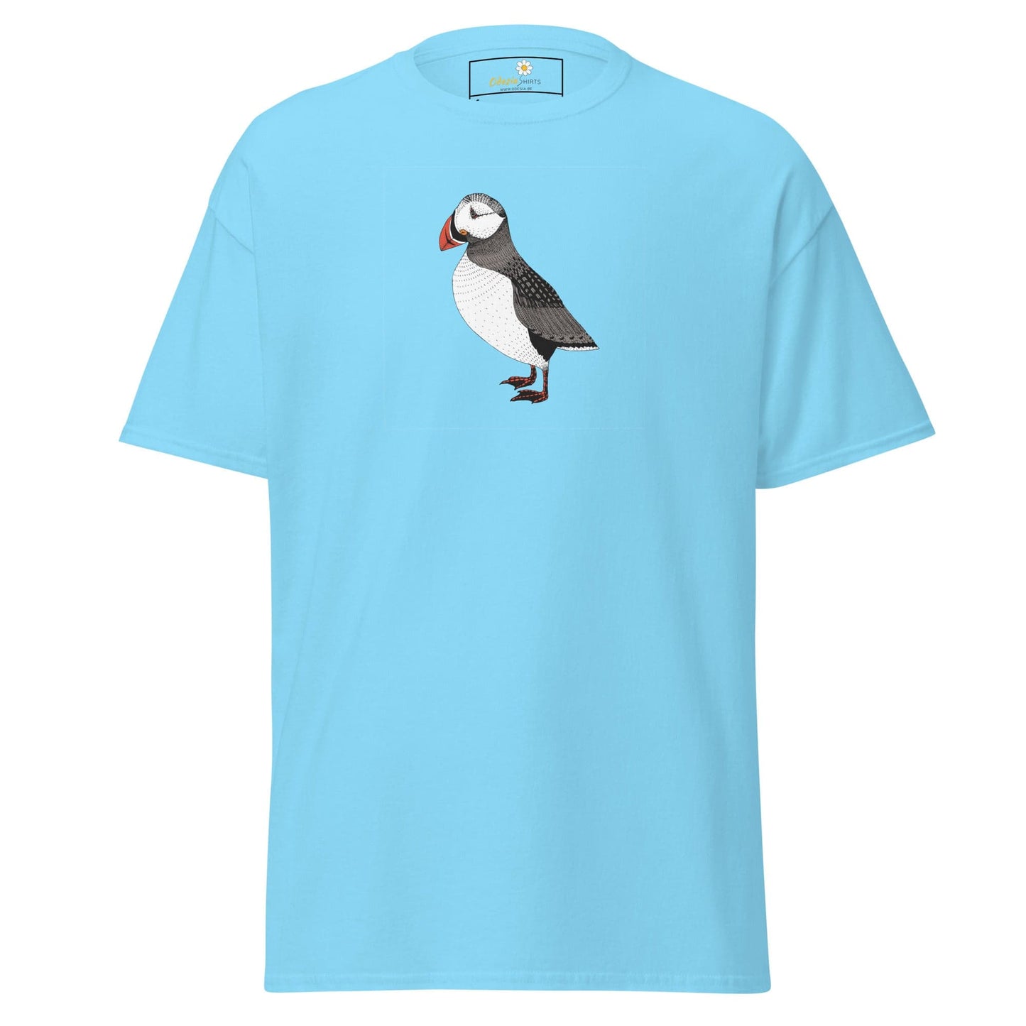 Unisex classic tee - WILD LIFE WALKING BIRD - REGULAR - Sky / S