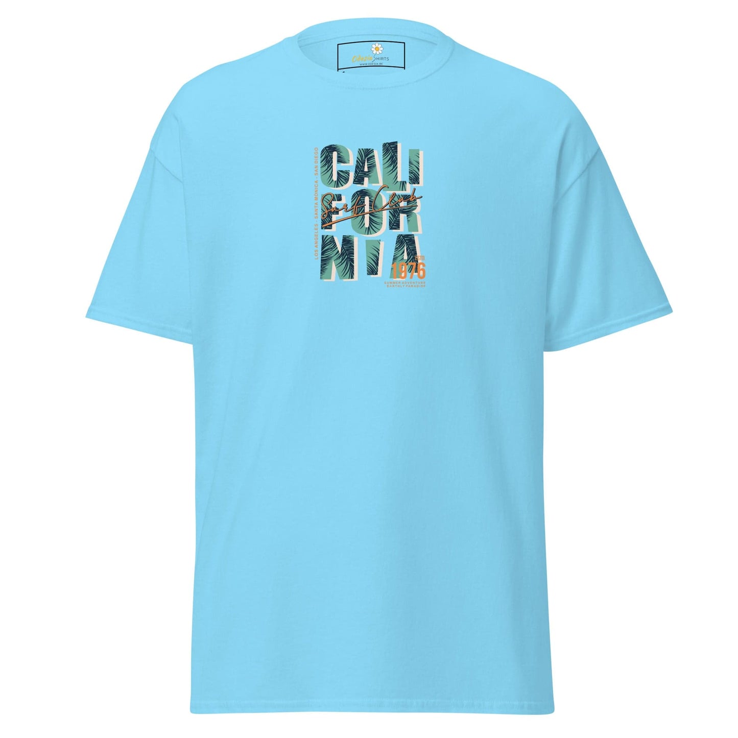 Unisex classic tee - TEXT CALIFORNIA - REGULAR - Sky / S