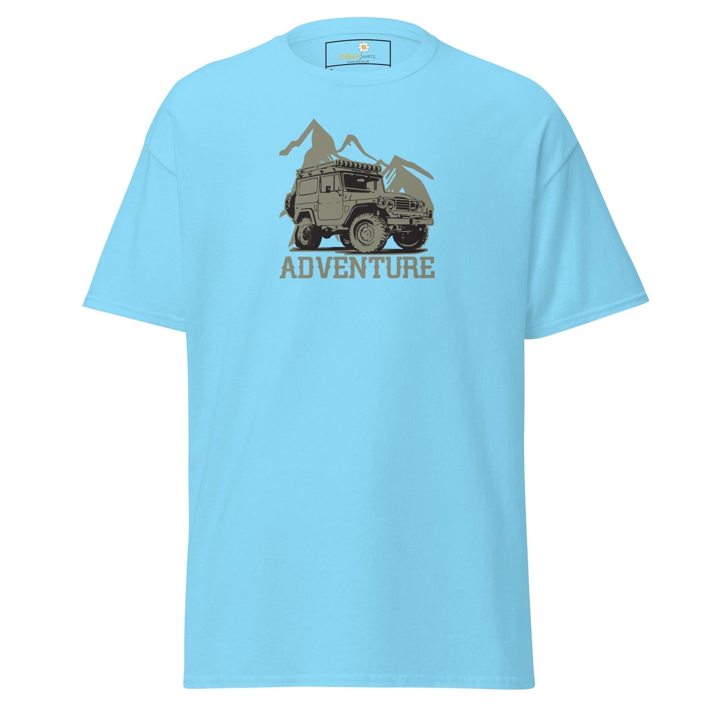 Unisex classic t-shirt - MOTOR ADVENTURE 4X4 - REGULAR - Sky / S