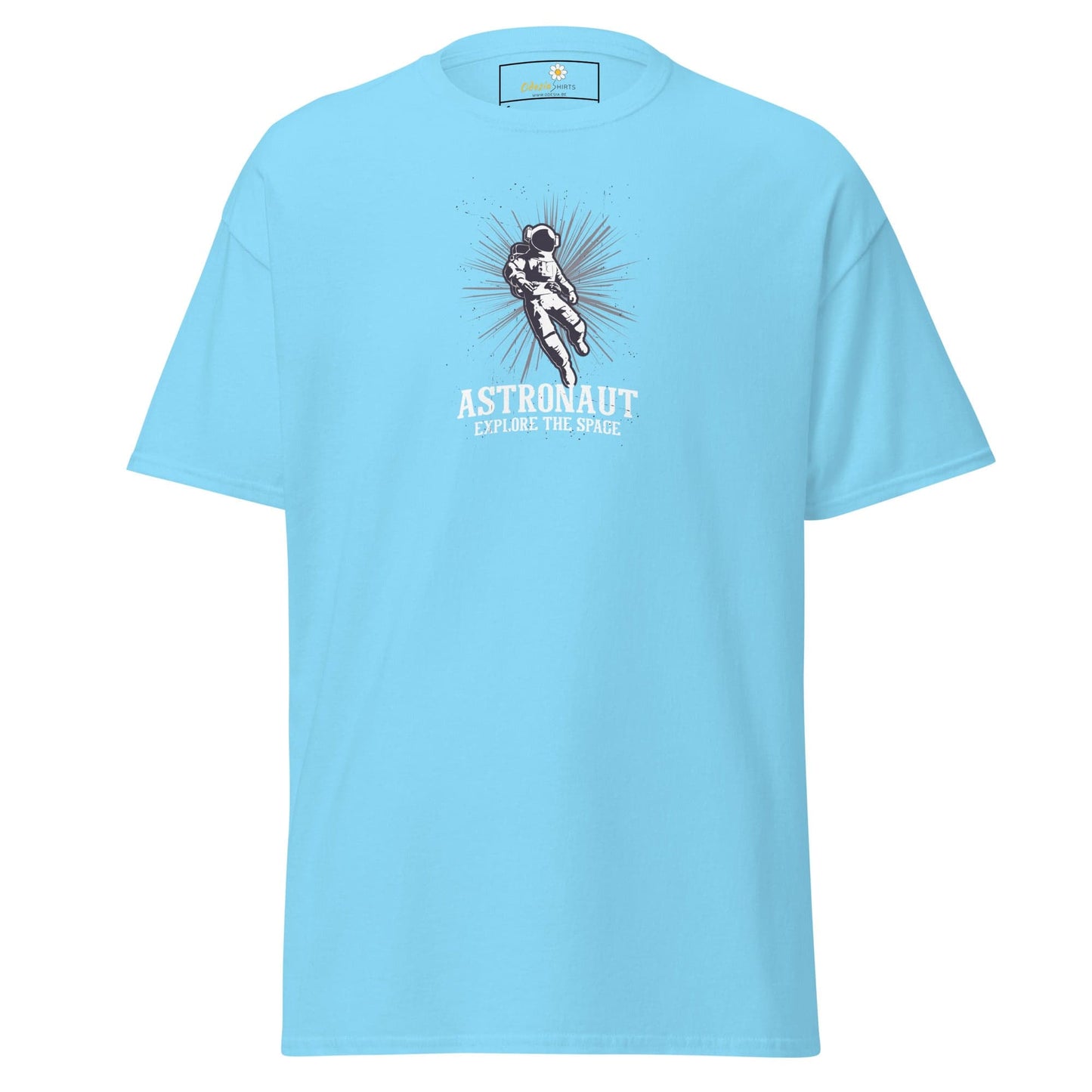 Unisex classic tee - ASTRONAUT EXPLORE SPACE - REGULAR - Sky / S