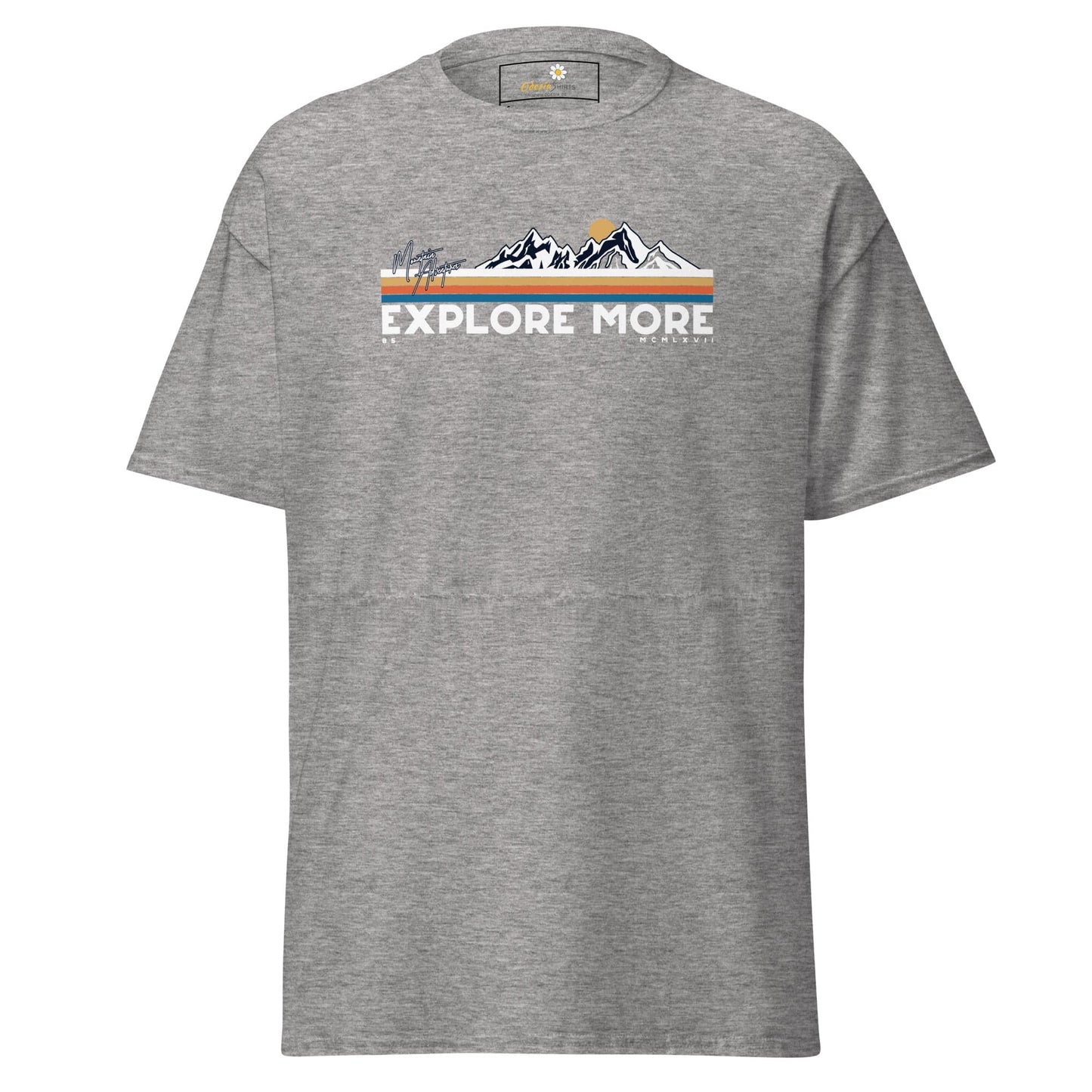 Unisex classic t-shirt - ADVENTURE EXPLORE MORE - REGULAR - Sport Grey / S