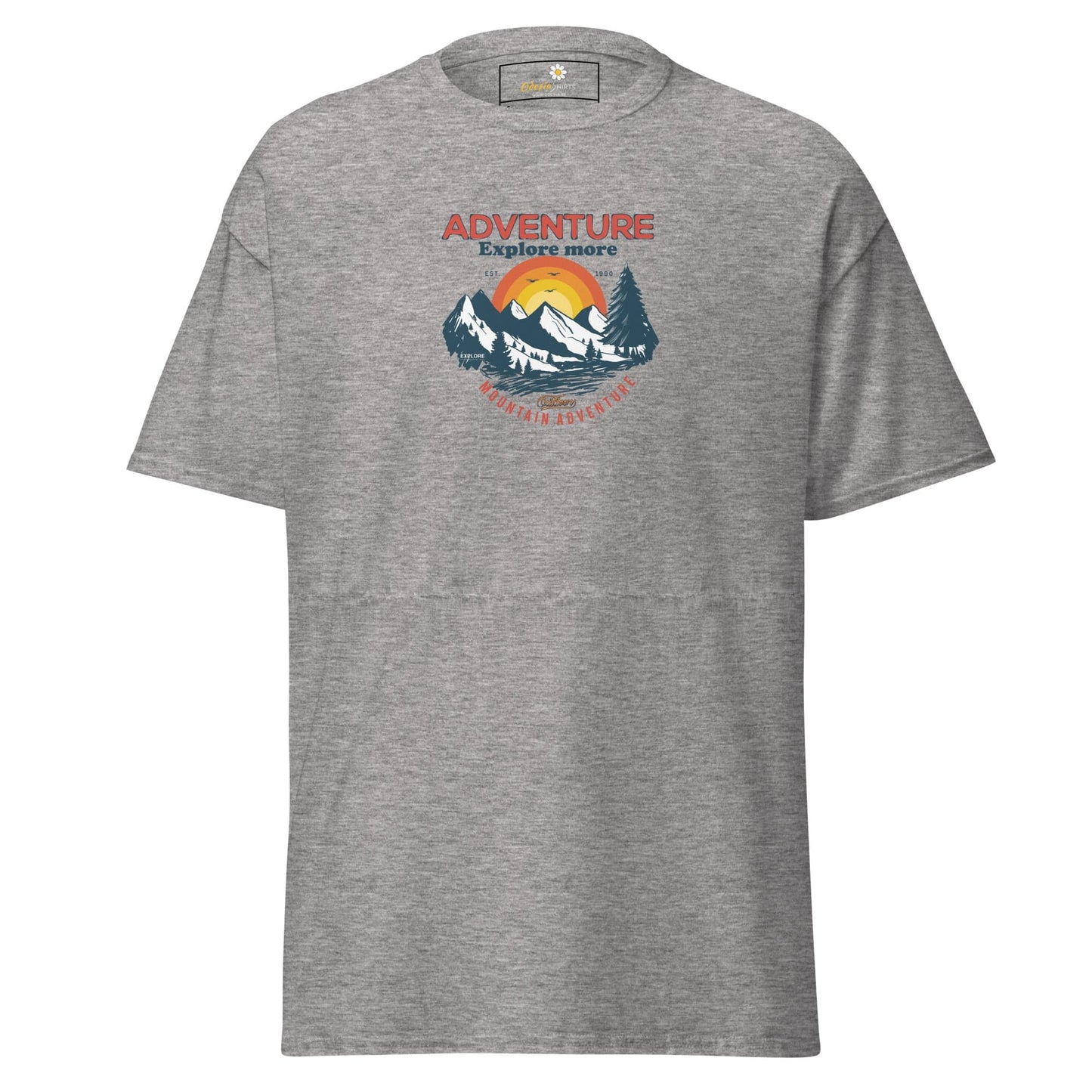 Unisex classic t-shirt - ADVENTURE EXPLORE MORE - REGULAR - Sport Grey / S