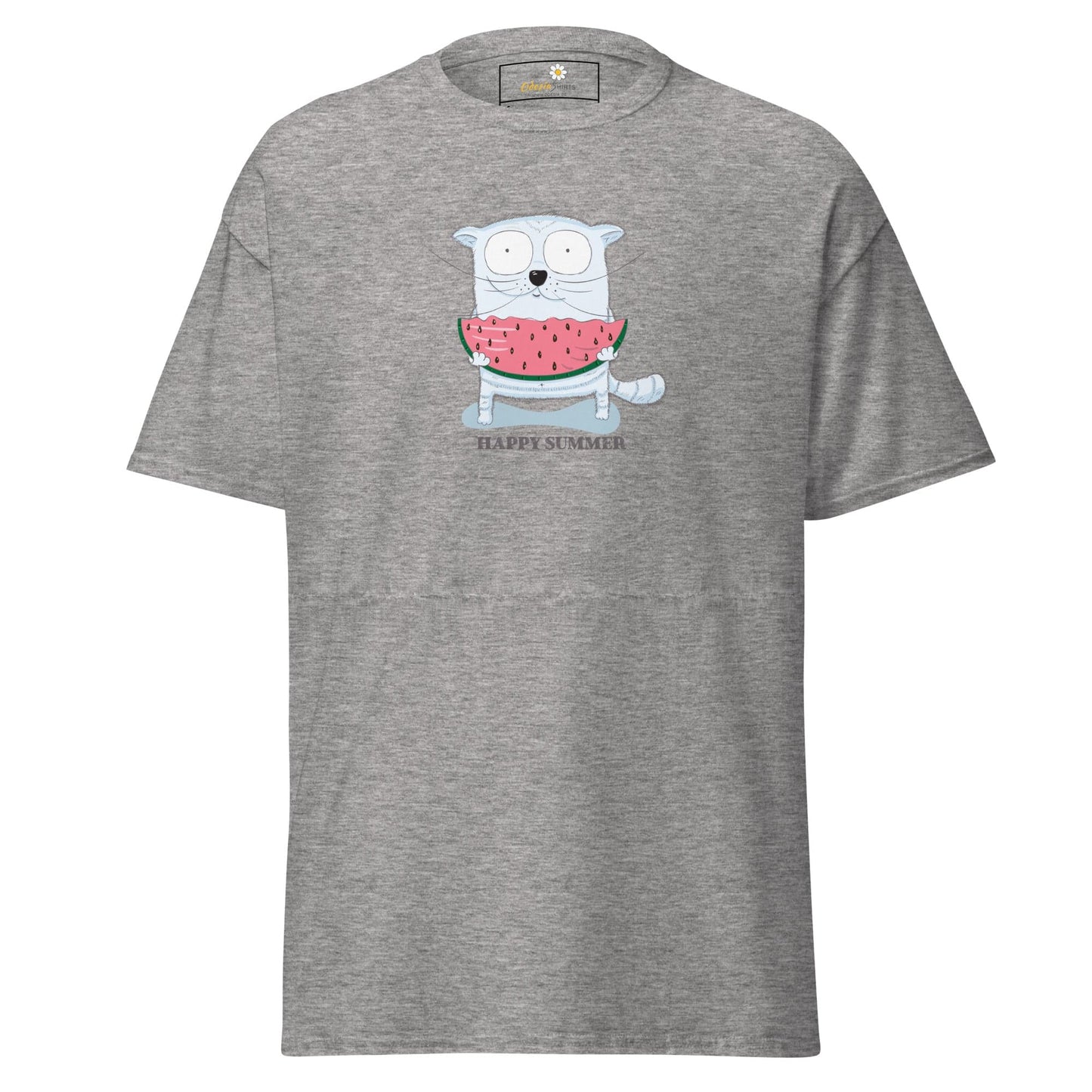 Unisex classic t-shirt - FUN ANIMALS HAPPY SUMMER - REGULAR - Sport Grey / S