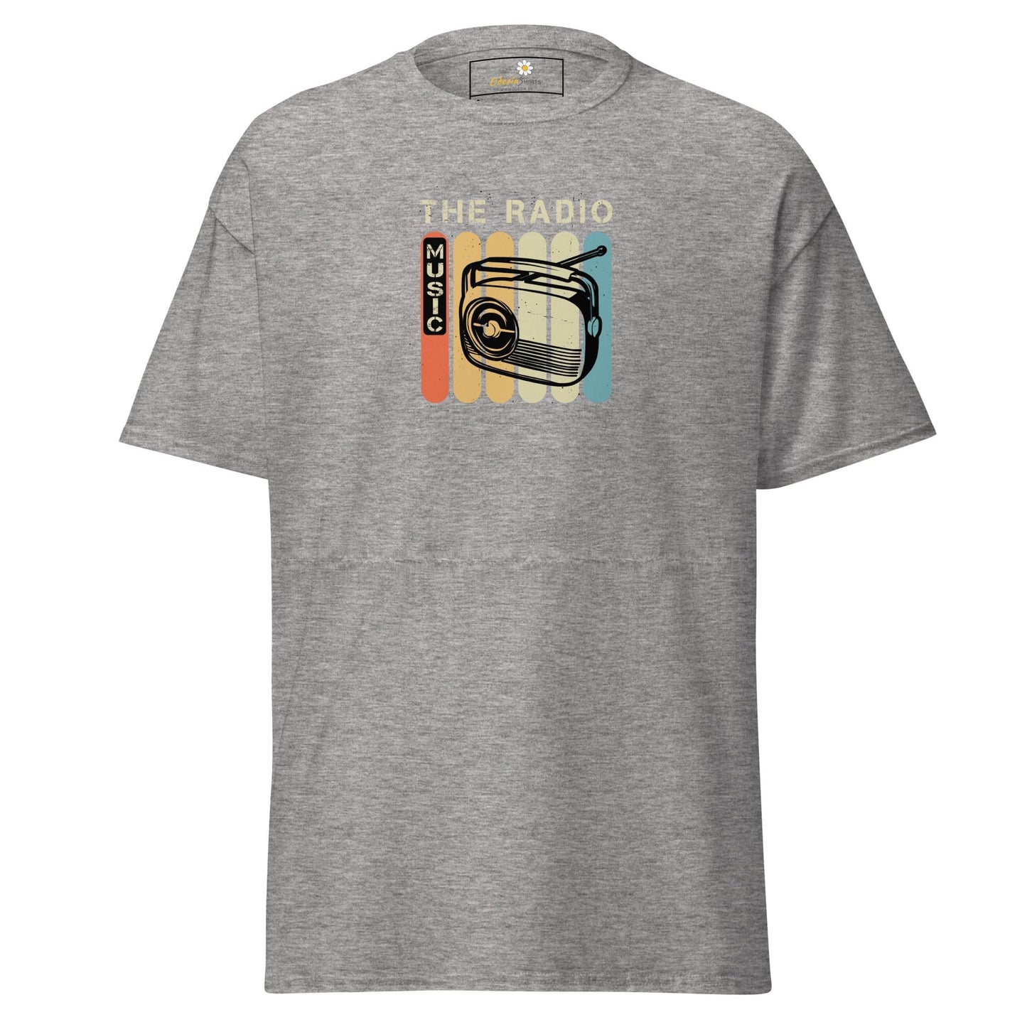 Unisex classic t-shirt - MUSIC THE RADIO - REGULAR - Sport Grey / S