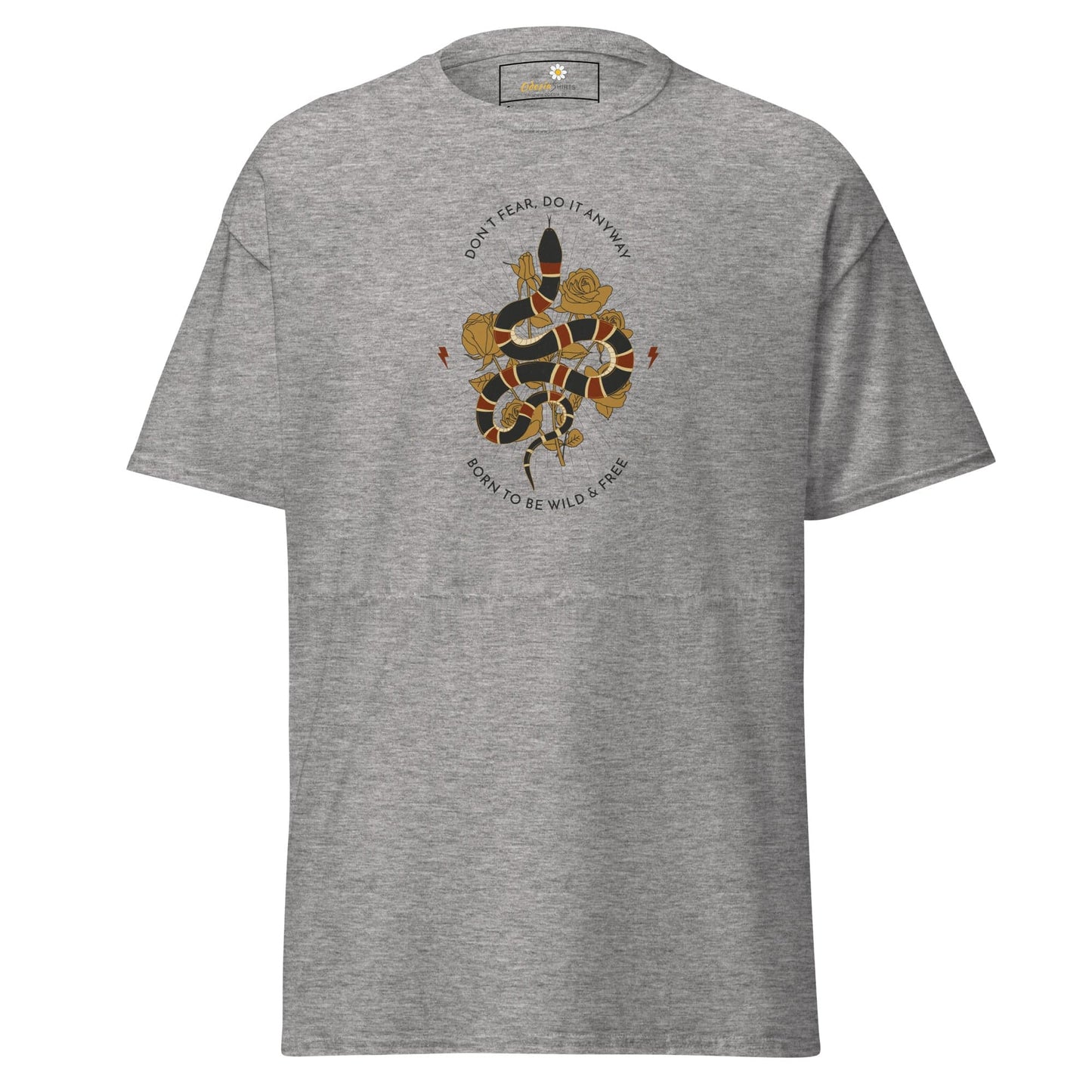 Unisex classic t-shirt - SNAKE TO BE WILD - REGULAR - Sport Grey / S