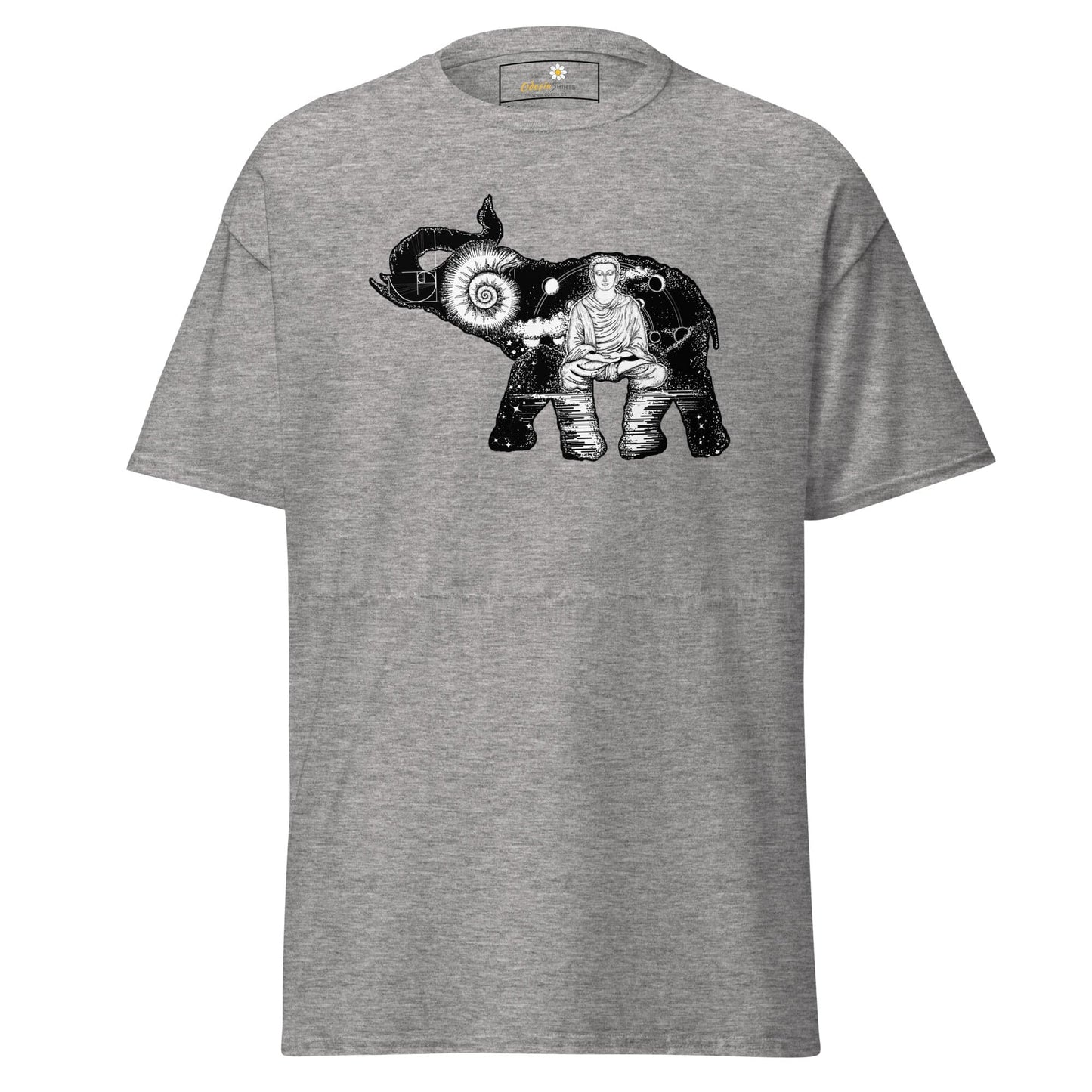 Unisex classic t-shirt - MYSTIC ELEPHANT MEDITATION - REGULAR - Sport Grey / S