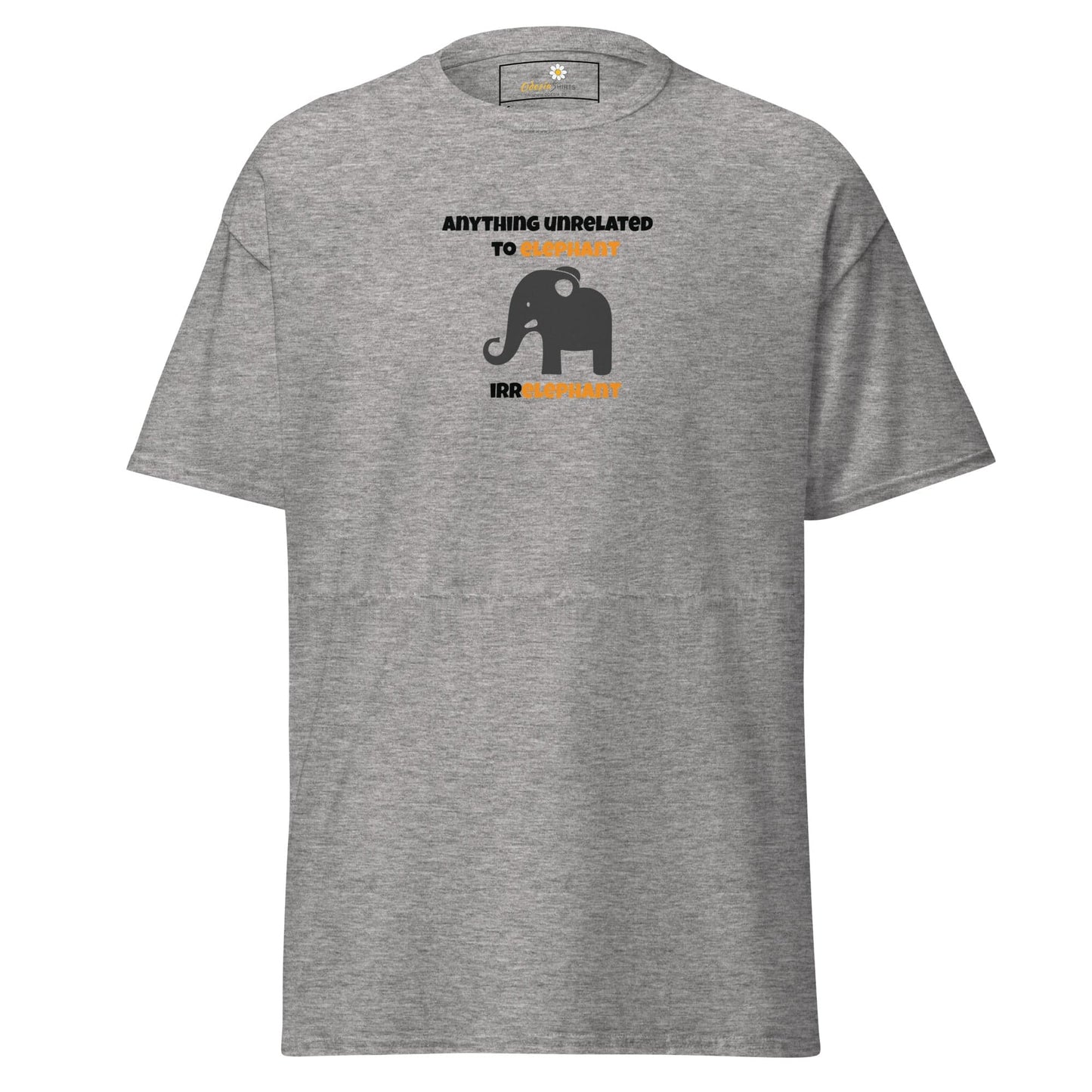 Unisex classic t-shirt - FUN ELEPHANT IRRELEPHANT - REGULAR - Sport Grey / S