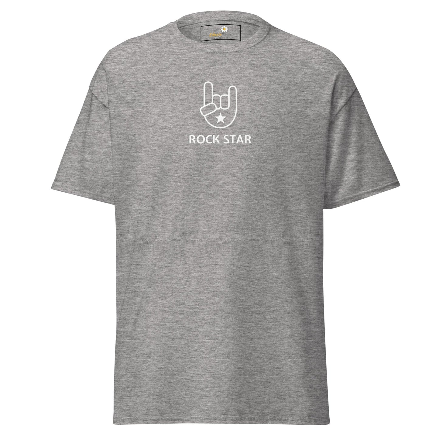 Unisex classic tee - MUSIC ROCK STAR - REGULAR - Sport Grey / S