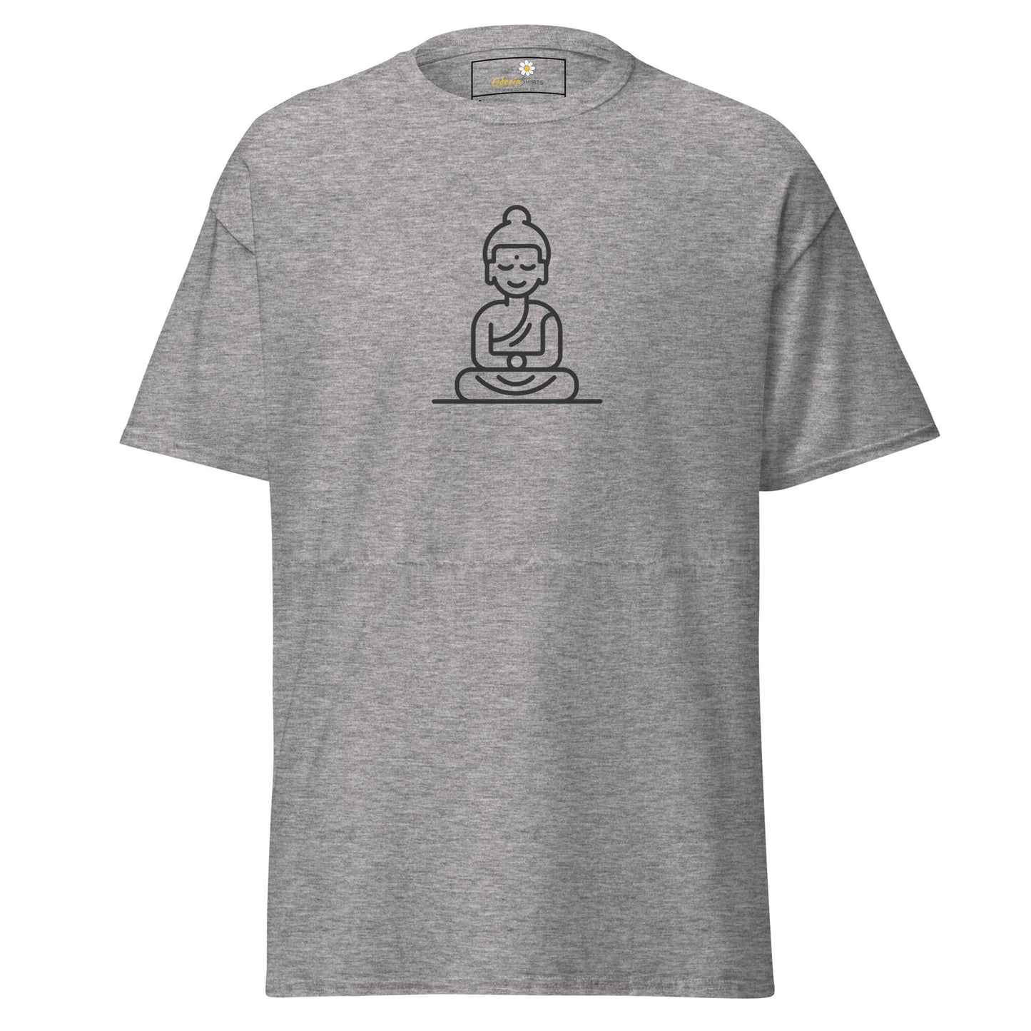 Unisex classic t-shirt - MYSTIC MONK MEDITATING - REGULAR - Sport Grey / S
