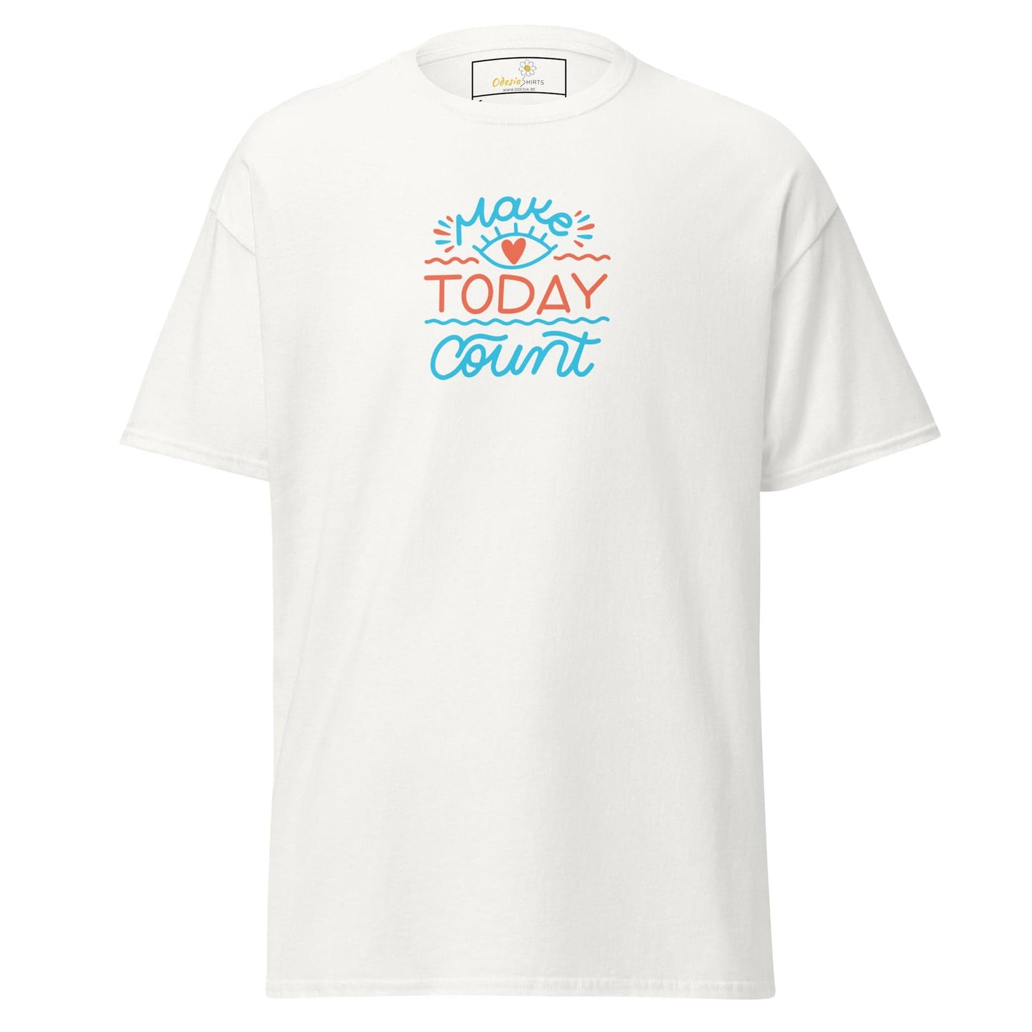 Unisex classic t-shirt - TEXT TODAY COUNT - REGULAR - White / S