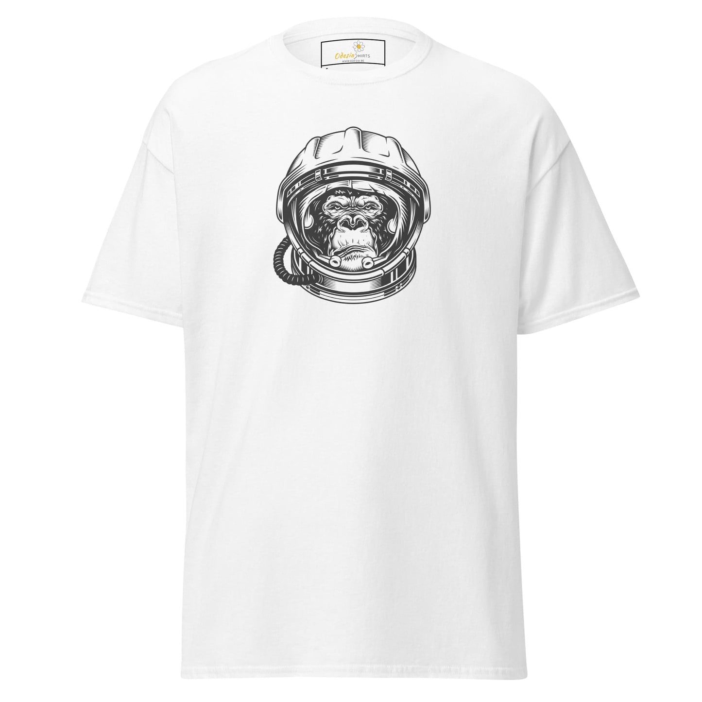 Unisex classic tee - WILD LIFE ASTRONAUT CHIMP - REGULAR - White / S