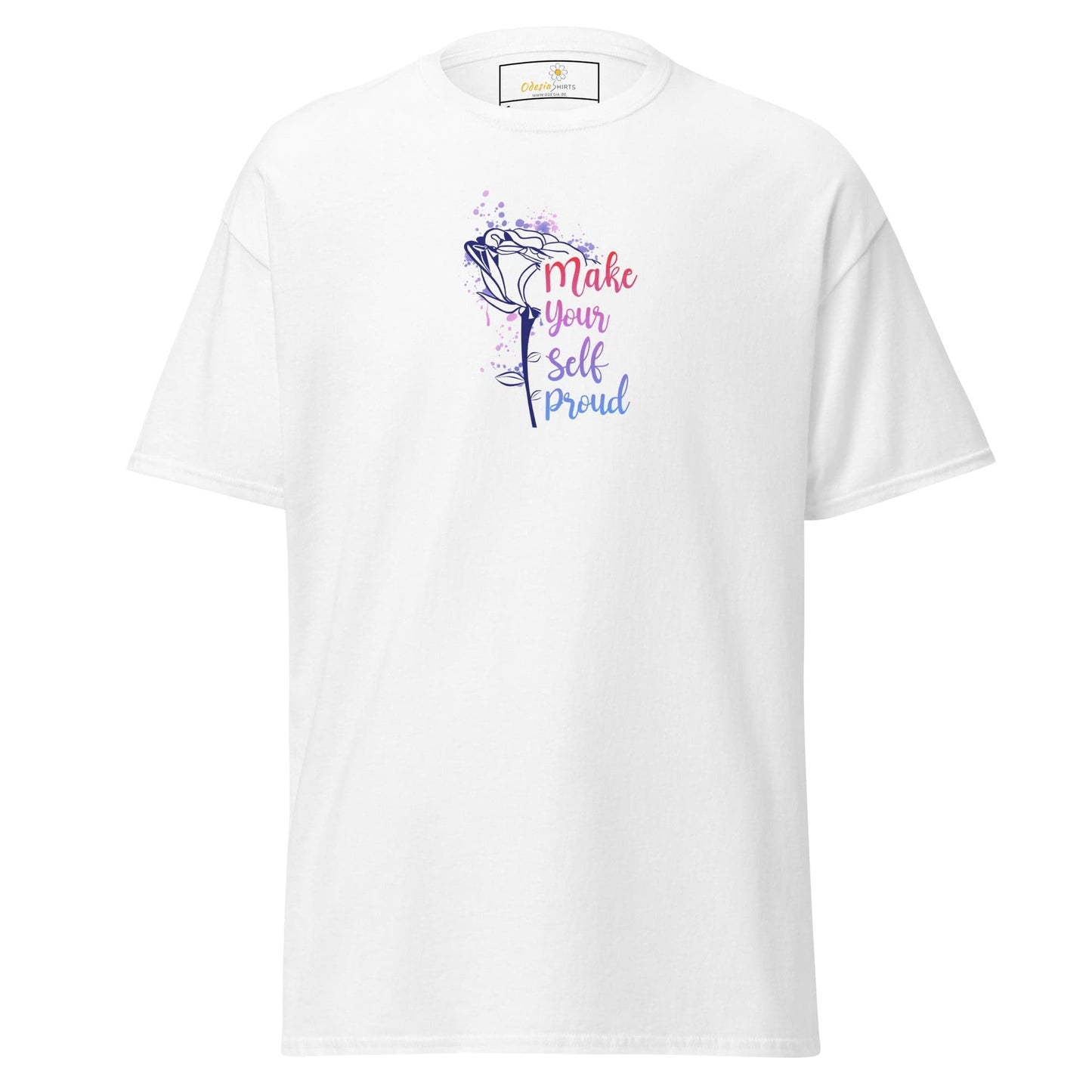 Unisex classic tee - MISC TEXT MAKE YOURSELF PROUD - REGULAR - White / S