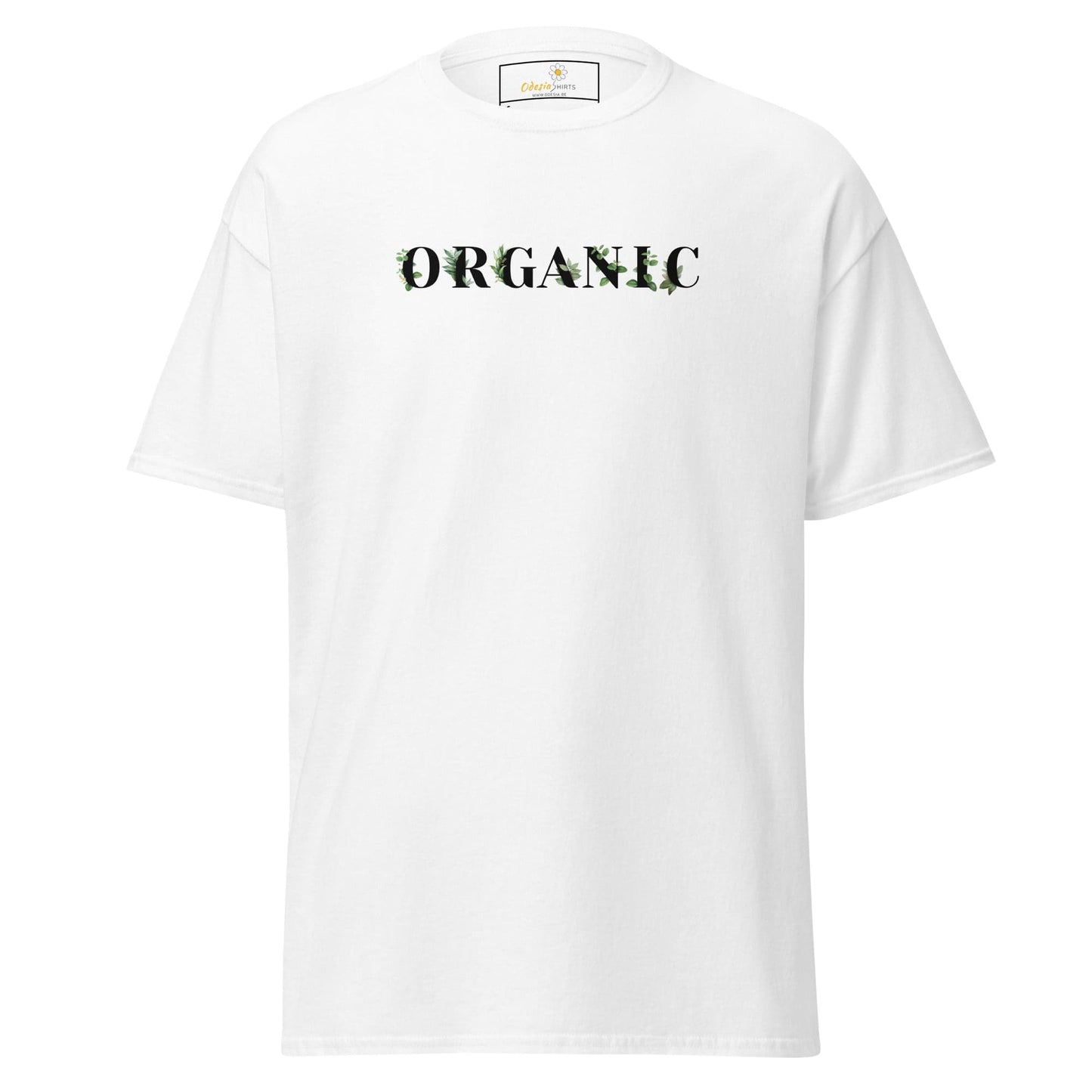 Unisex classic tee - TEXT GREEN ORGANIC - REGULAR - White / S