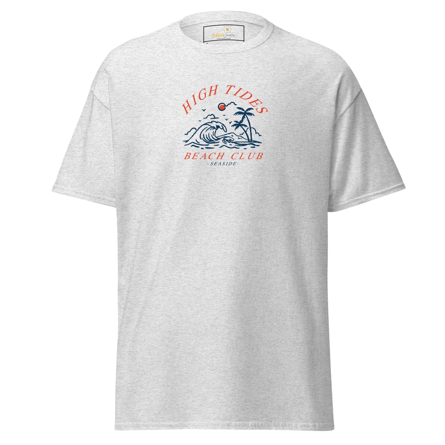 Unisex classic t-shirt - SUMMER HIGH TIDES BEACH CLUB - REGULAR - Ash / S