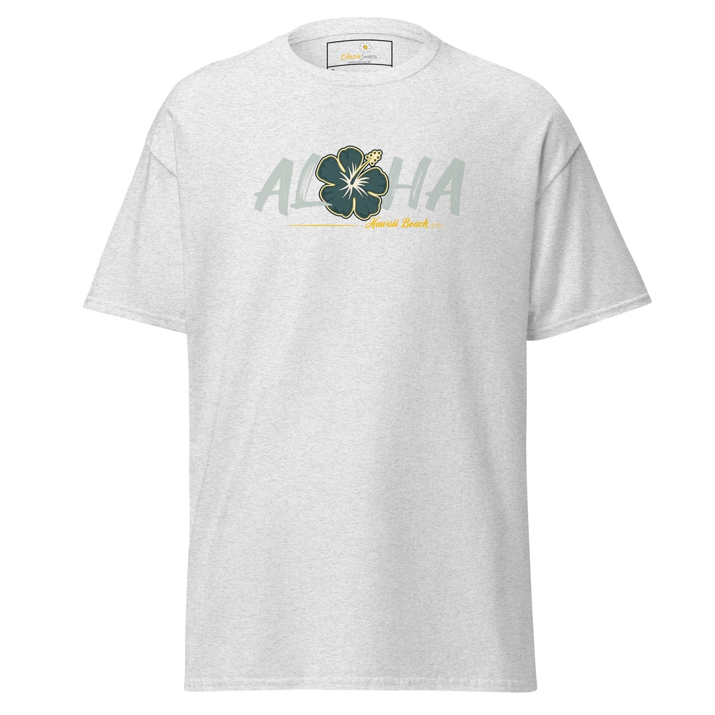 White T-shirt with floral design from T-SHIRT DESIGN TEE for Men and Women Building S-XL