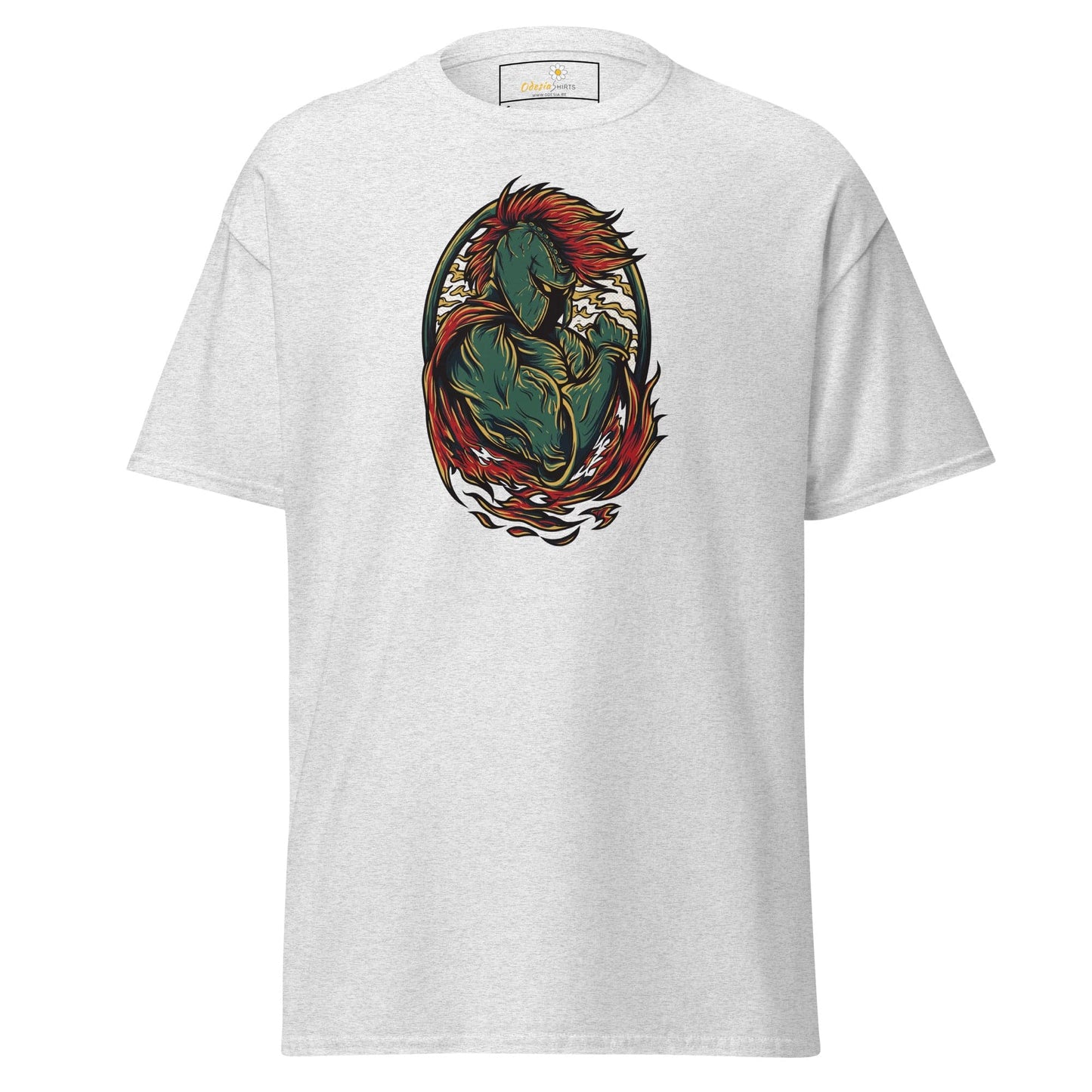 White T-shirt with warrior graphic from T-SHIRT DESIGN TEE for Men and Women S-XL