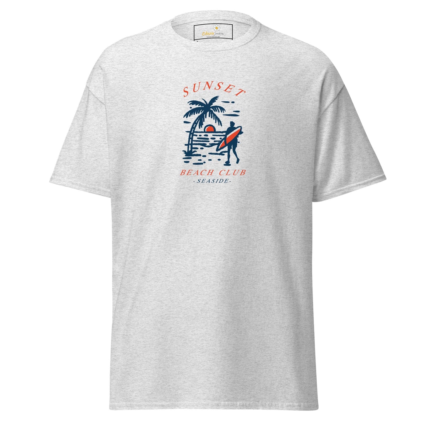 Unisex classic t-shirt - SUMMER SUNSET BEACHT CLUB - REGULAR - Ash / S