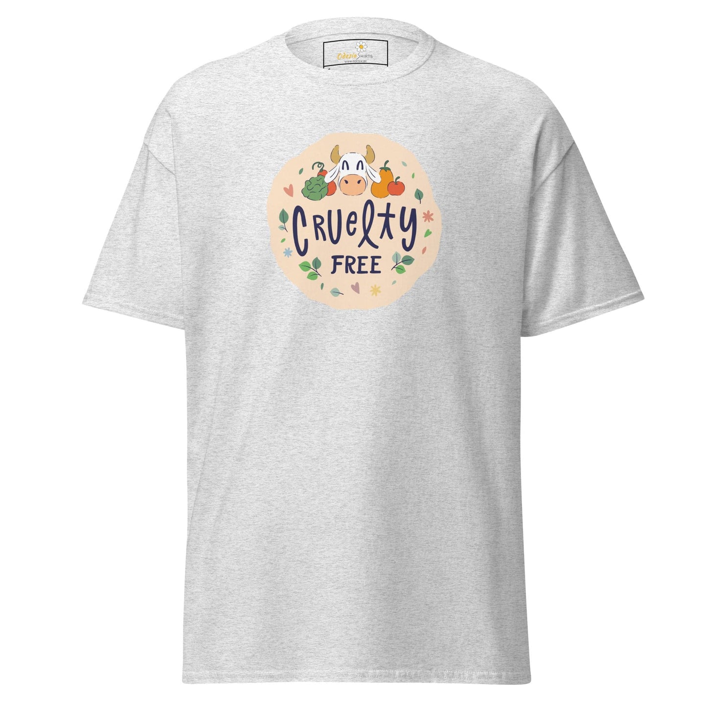 Unisex classic t-shirt - VEGAN CRUELTY FREE - REGULAR - Ash / S