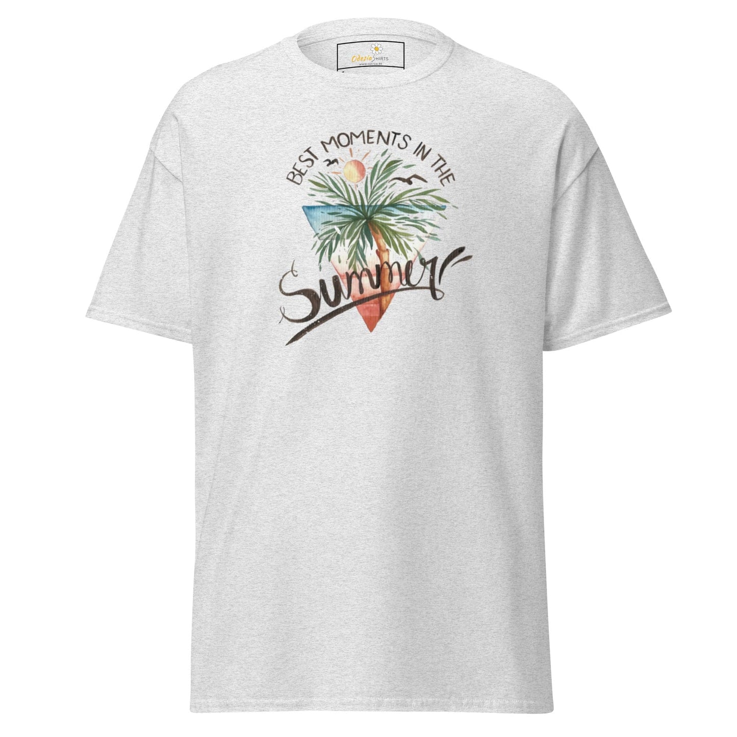 Unisex classic t-shirt - SUMMER SCENE - REGULAR - Ash / S