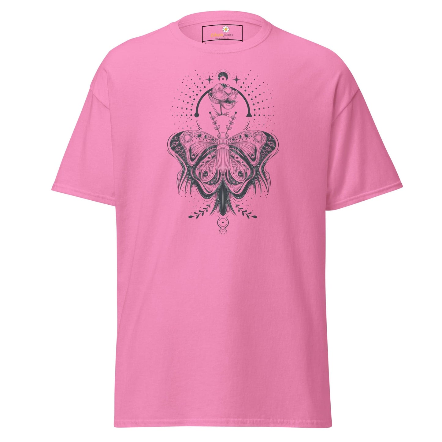 Unisex classic t-shirt - MYSTIC BUTTERFLY - REGULAR - Azalea / S