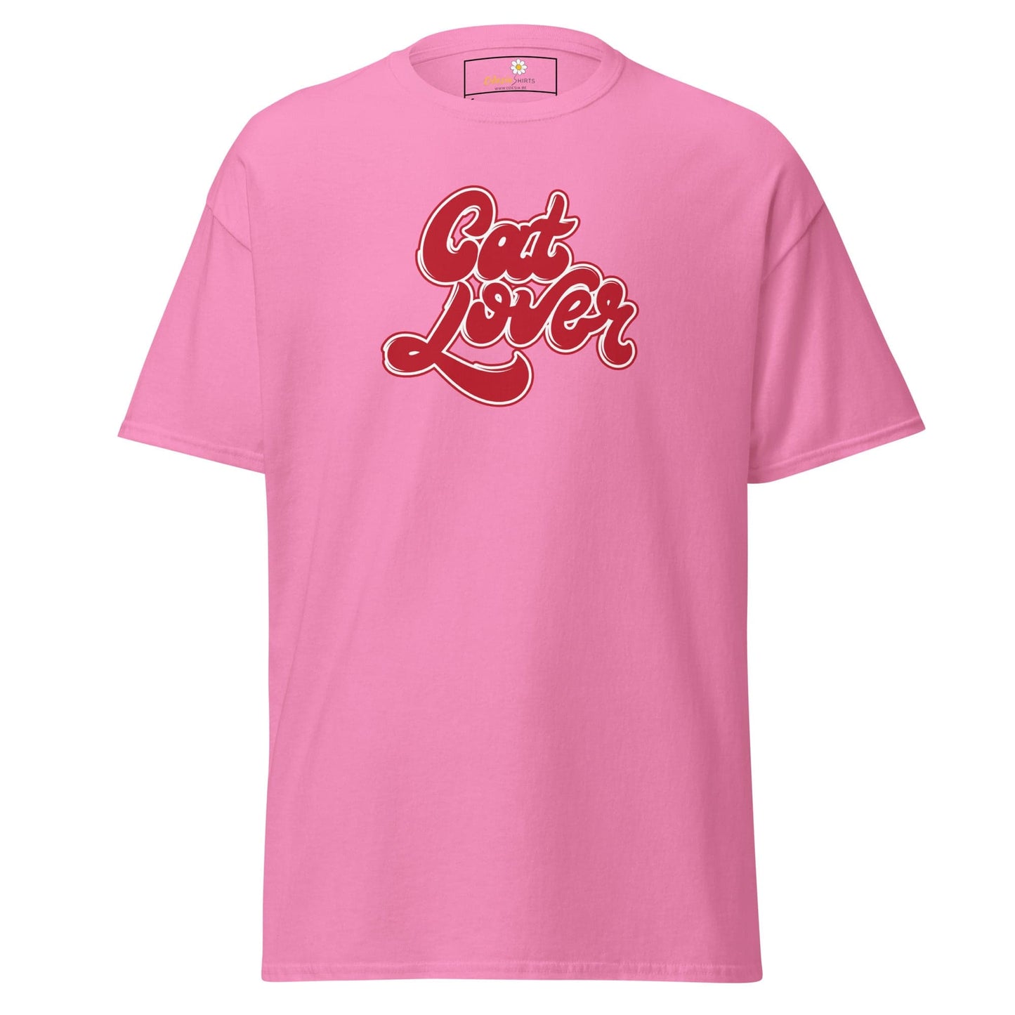 Pink Cat Lover graphic T-Shirt for Men and Women in S to XL sizes
