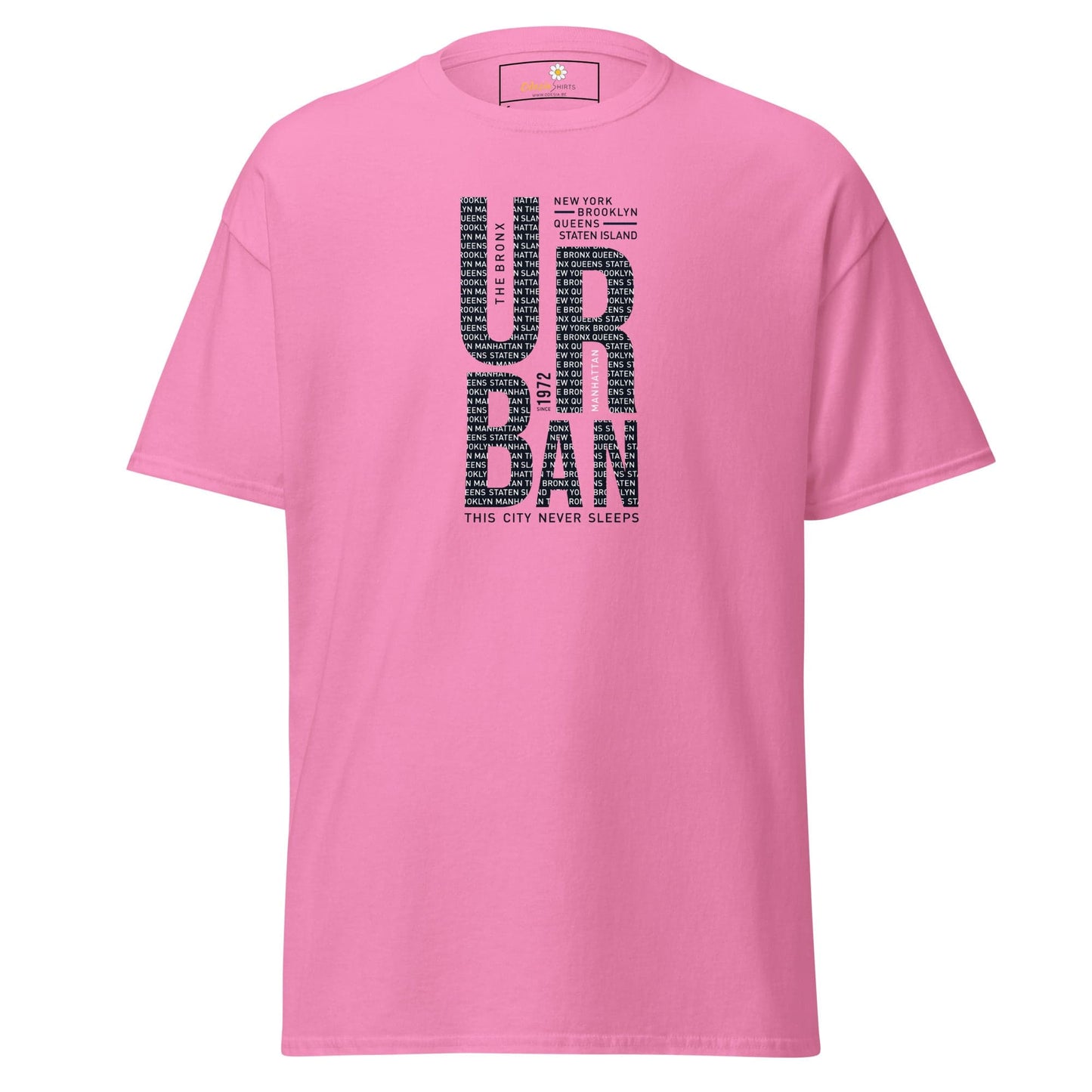 Unisex classic t-shirt - URBAN DESIGN - REGULAR - Azalea / S