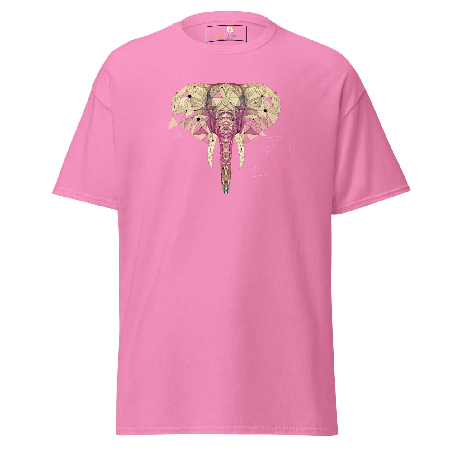 Unisex classic t-shirt - ABSTRACT WILD LIFE ELEPHANT - REGULAR - Azalea / S