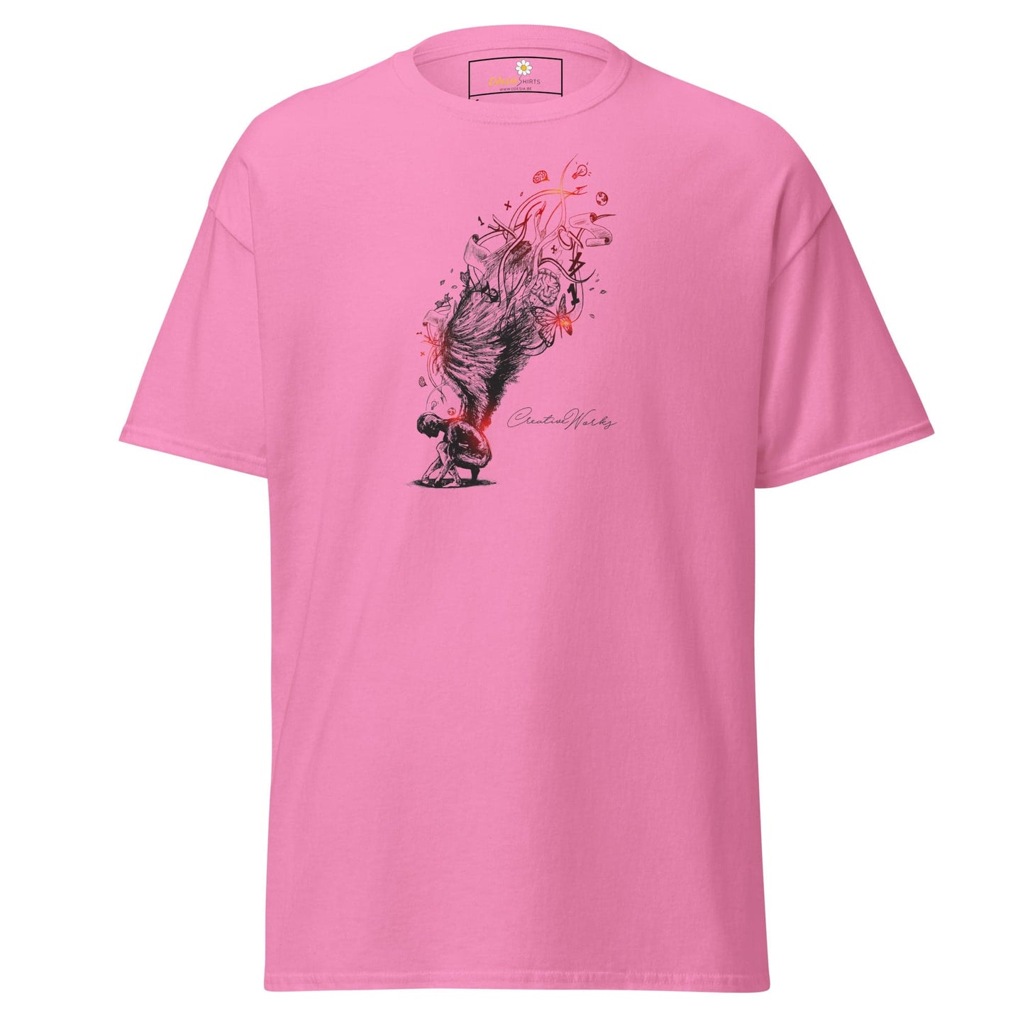 Unisex classic t-shirt - FANTASY ANGEL GLORY - REGULAR - Azalea / S