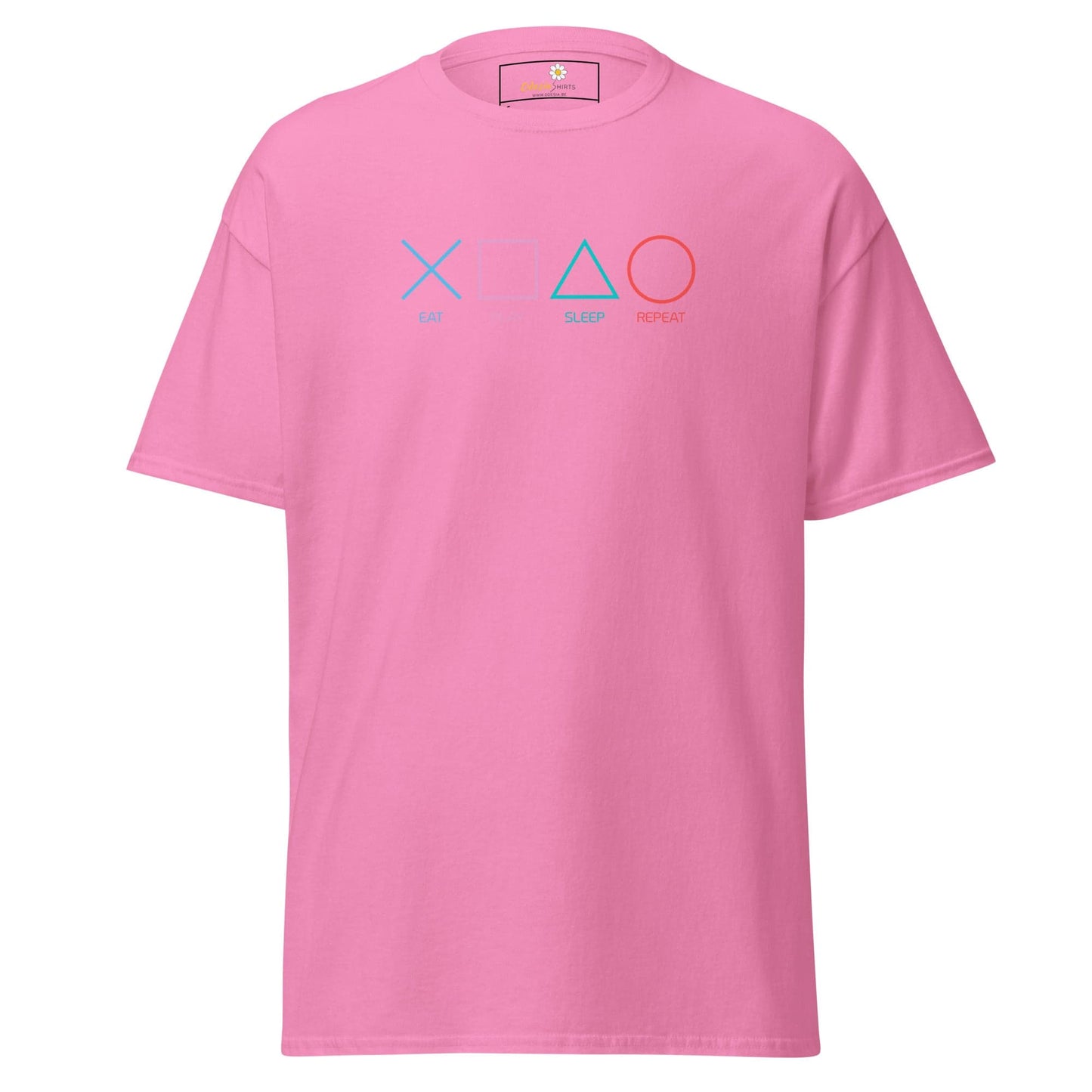 Unisex classic t-shirt - GAMERS PLAY BUTTONS - REGULAR - Azalea / S