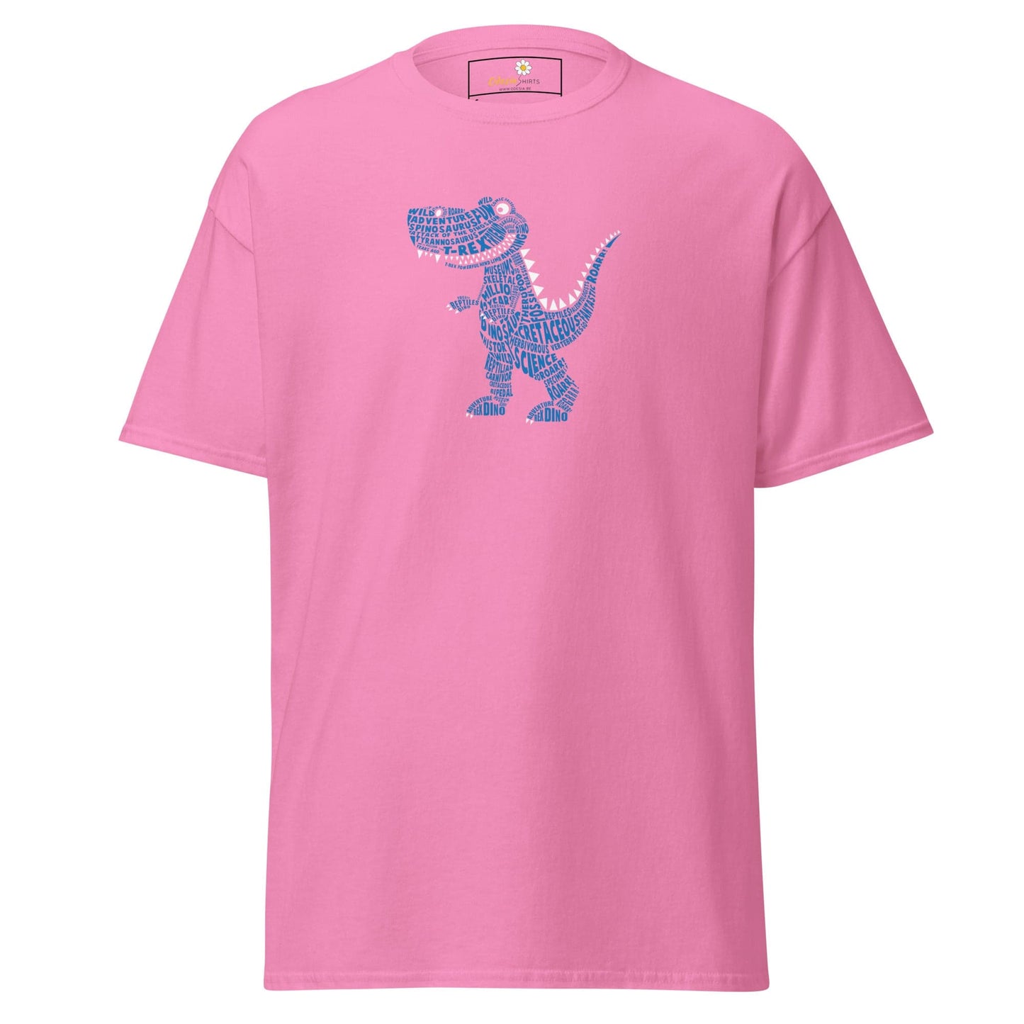 Unisex classic t-shirt - FUN LITTLE DINO - REGULAR - Azalea / S
