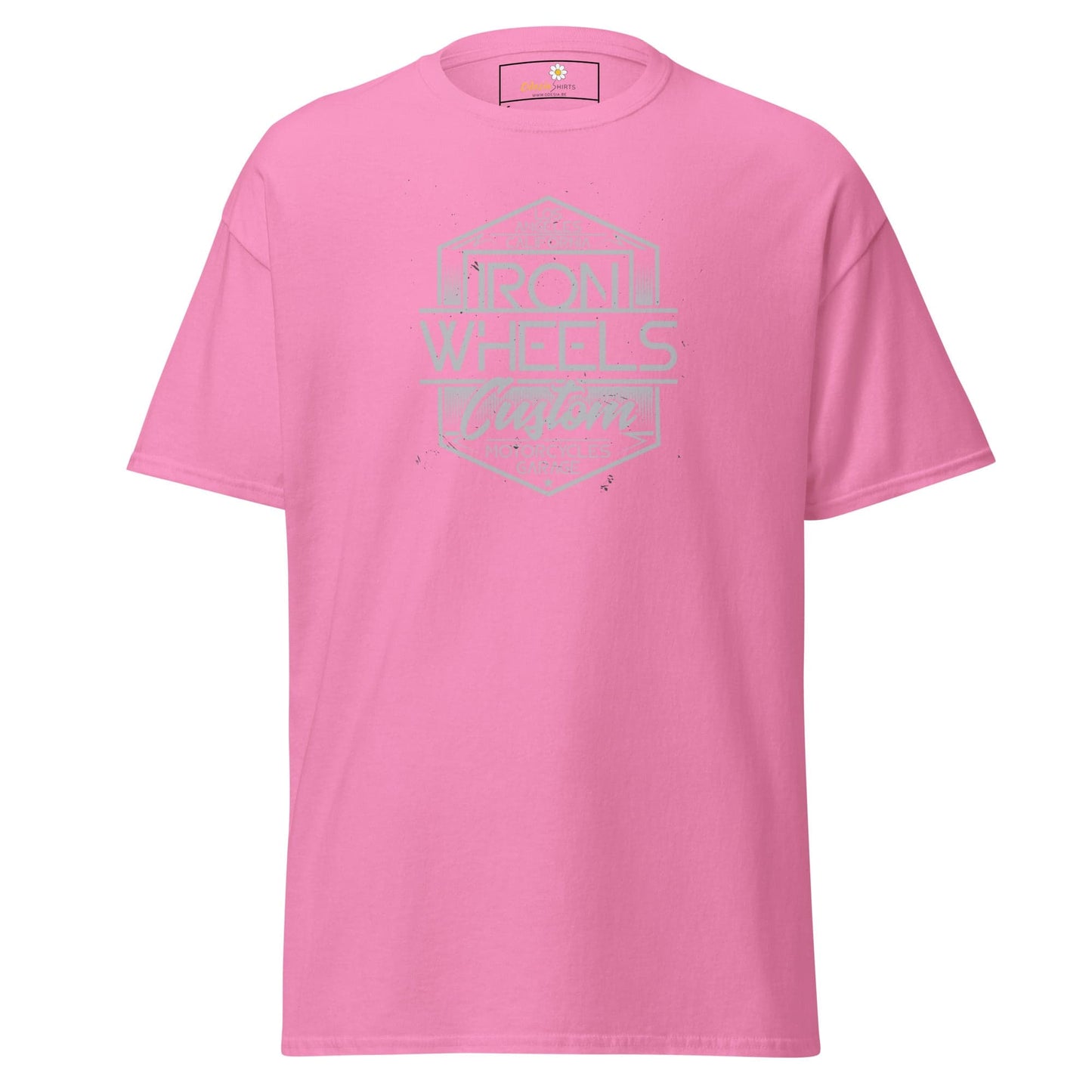 Unisex classic t-shirt - MISC IRON WHEELS - REGULAR - Azalea / S
